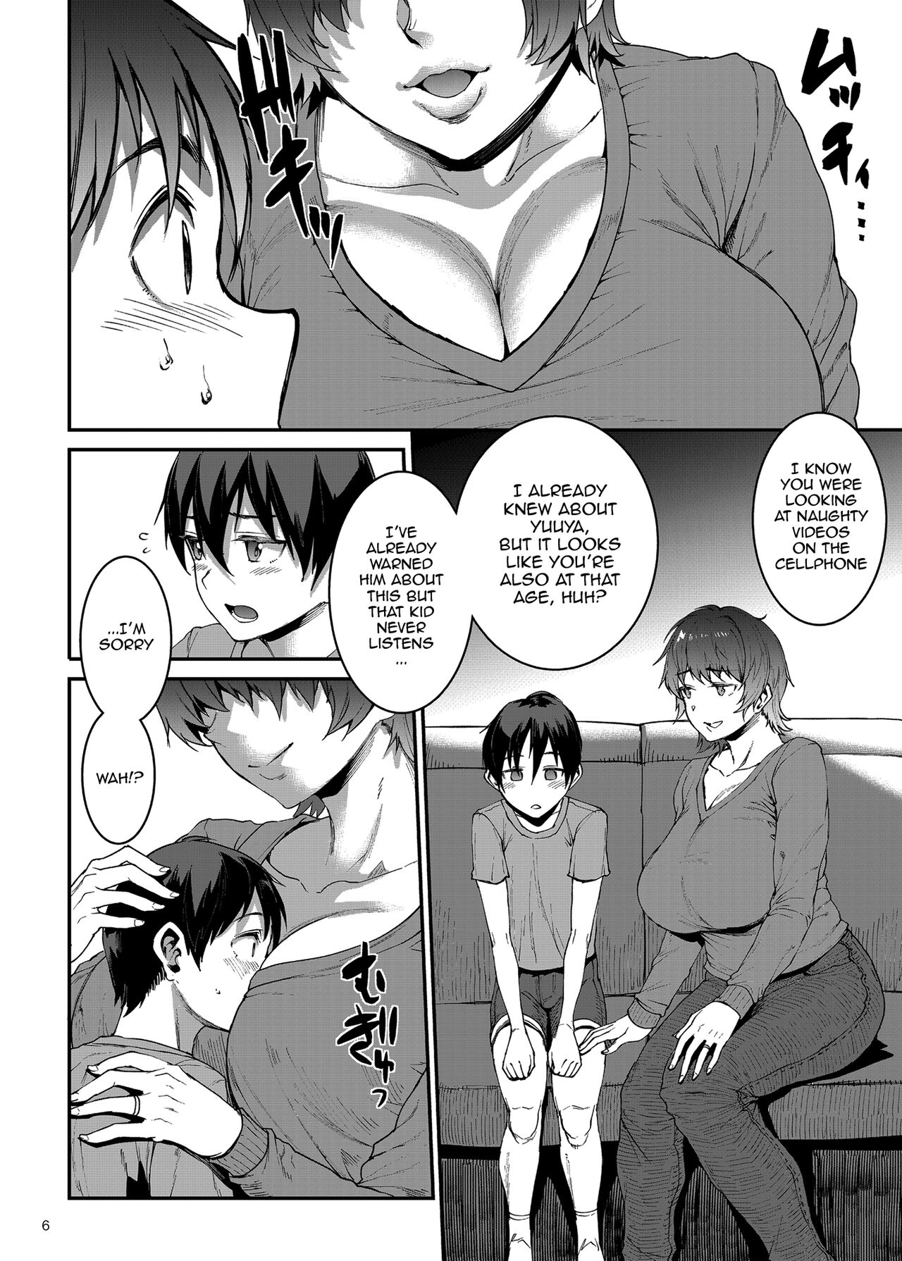[ERECT TOUCH (Erect Sawaru)]Mama Mansion! ~Daiichiwa 305-goushitsu Hiiragi Mika (36)~ | Mama Mansion! ~First Chapter, Room 305's Hiiragi Mika 36YO~[English] {Doujins.com} [Digital] Page 6