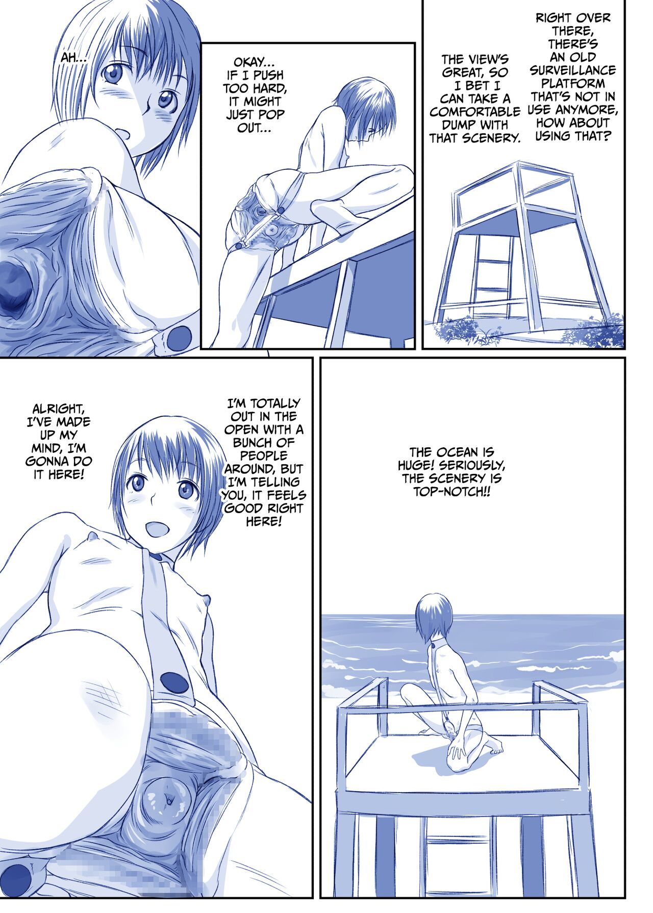 [Tsuruya (Tsuru)]Issho ni Kaisuiyoku ni Itta Ko wa Chou Daitan na Mizugi Sugata de Onnanoko no Nakami ga Marumie Joutai desu[English] [CulturedCommissions] [Digital] Page 39