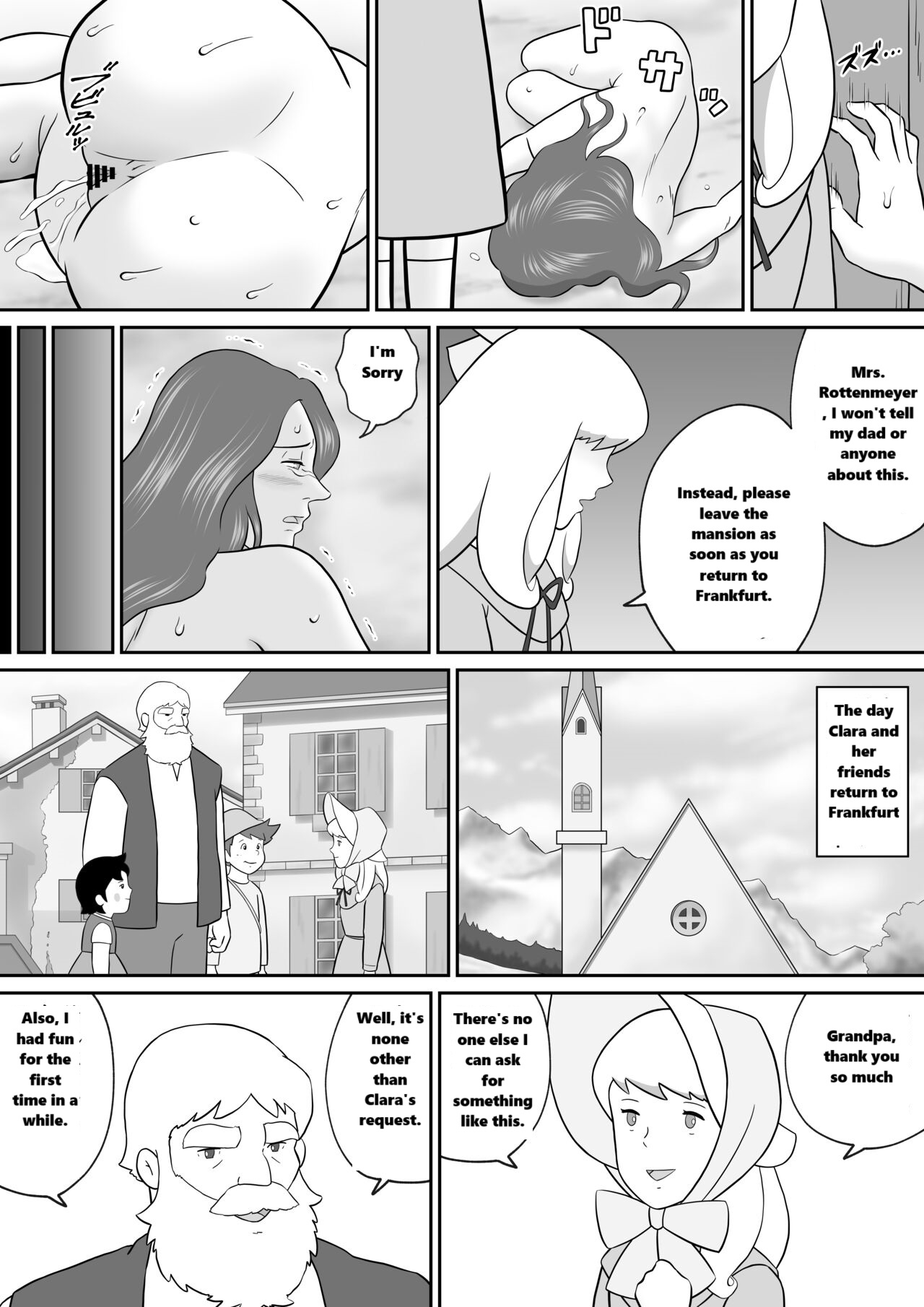 [Tokunaga Poosaku]Frankfurt no Jukujo Rottenmayer | Milf Rottenmayer In Frankfurt(Alps no Shoujo Heidi) [English] Page 34