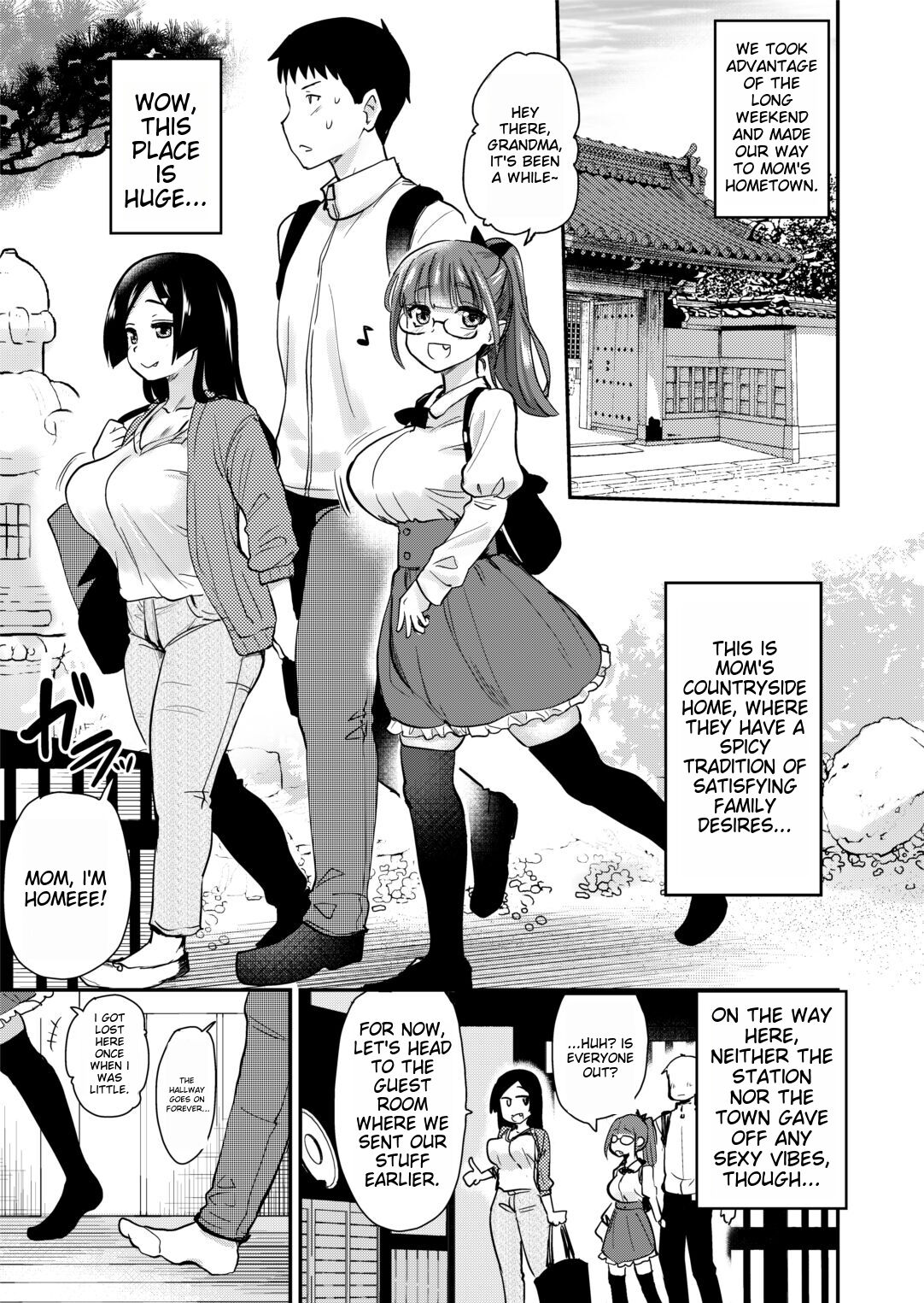 [True Seido☆Honpo (Sei☆Shi)]The story of having sex with a cousin whom she has never met before in her mother-in-law's countryside where there is an H custom.[DL version] Page 5