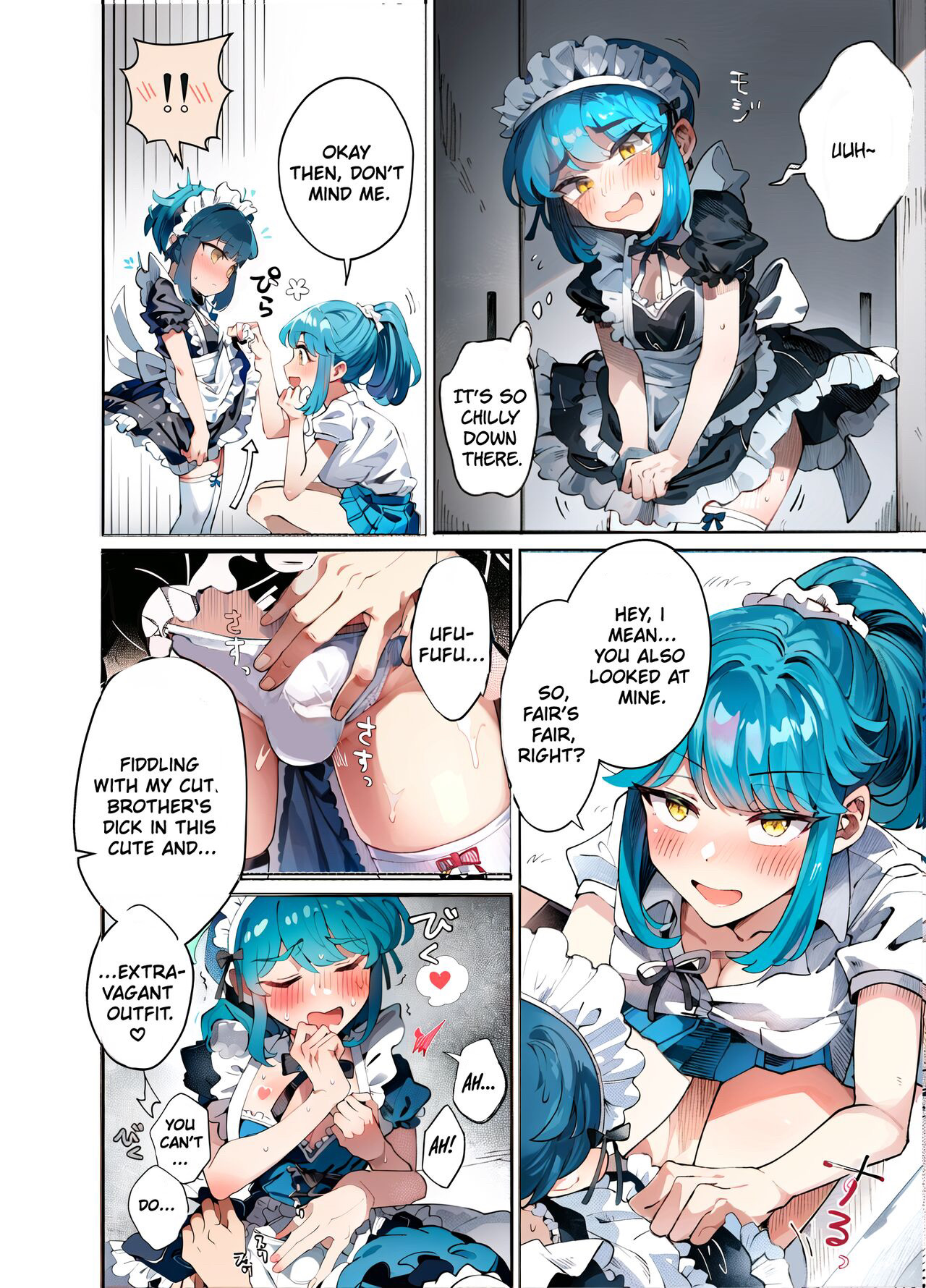 [blue lung]Uchi no Aneki wa Kyokon desu | My Well-Hung Older Sister[English] [Colorized] [AI Generated] Page 15