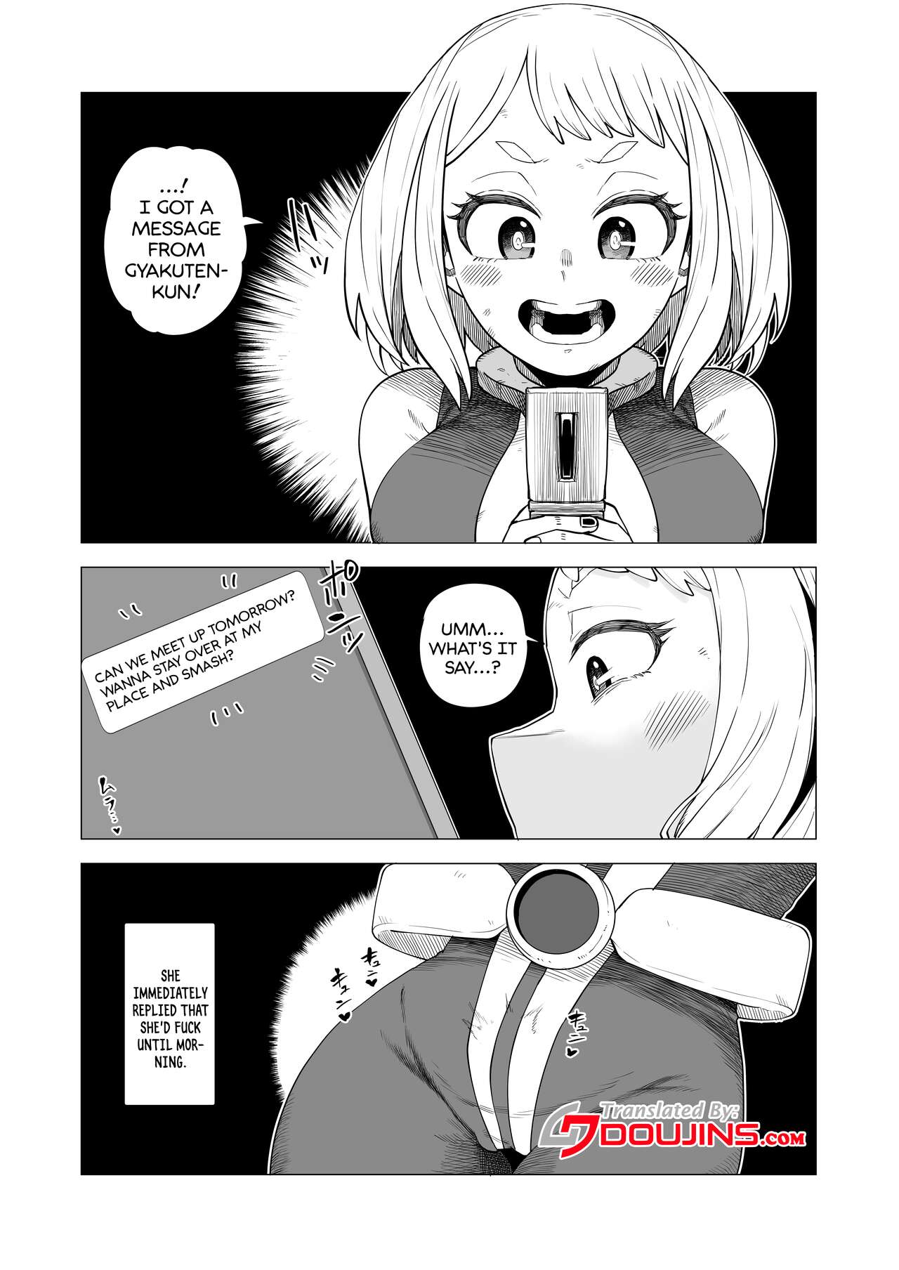 [Oekaki Kaki]Teisou Gyakuten Mono Ochako no Baai | Inverted Morality Hero Academia ~ Ochako's Case(Boku no Hero Academia) [English] {Doujins.com} Page 1
