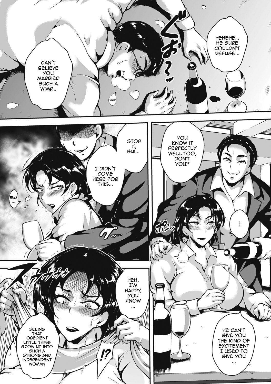 [Bitch Goigostar]Akaneiro ni Modaeru Hitozuma - Wife Writhing in Madder Ch. 1-5[English] {Doujins.com} [Digital] Page 86