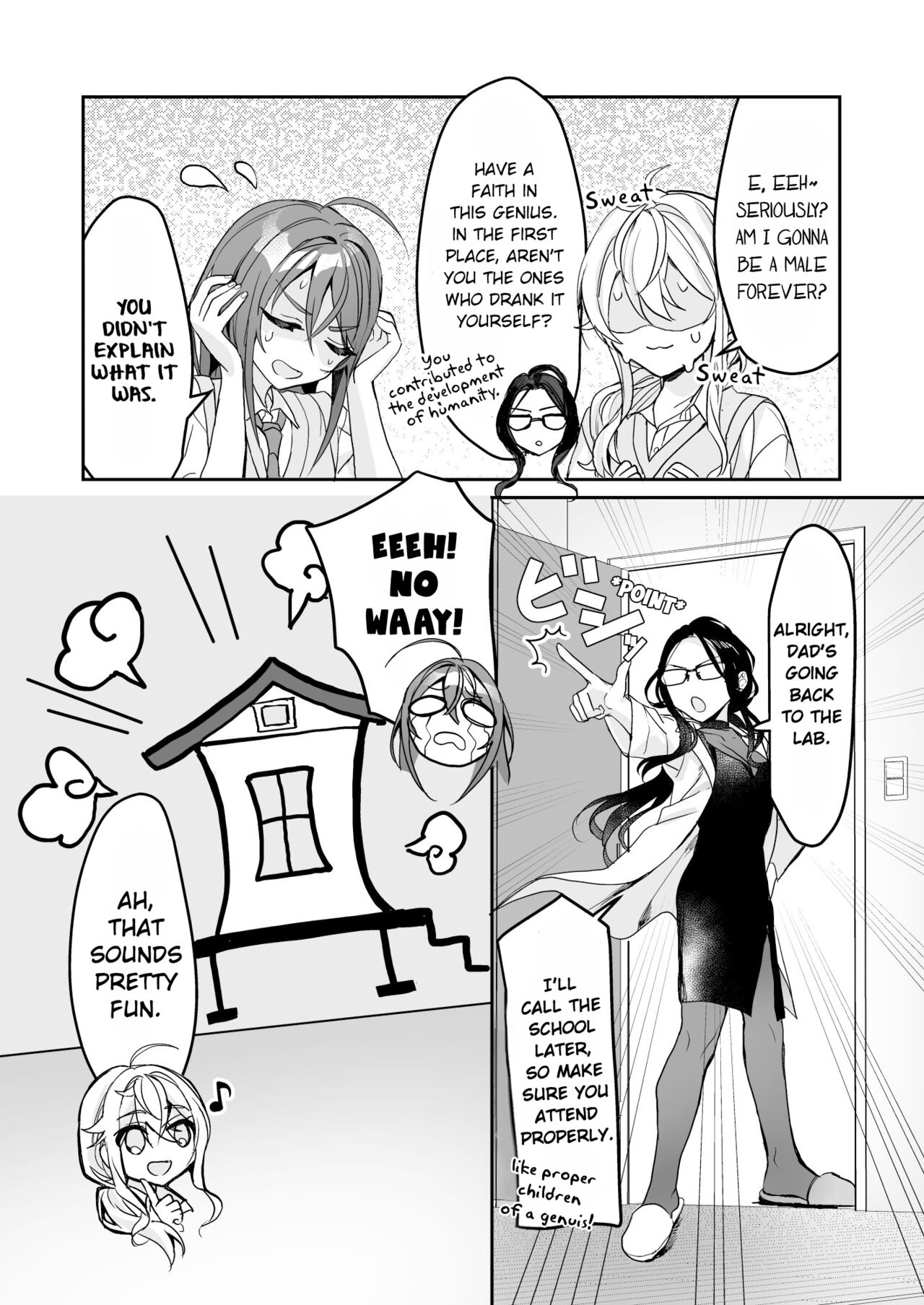 [Sokuochi Shoujo (Kagamino Mochiko)]TS Kyoudai | TS Siblings[English] [Digital] Page 17