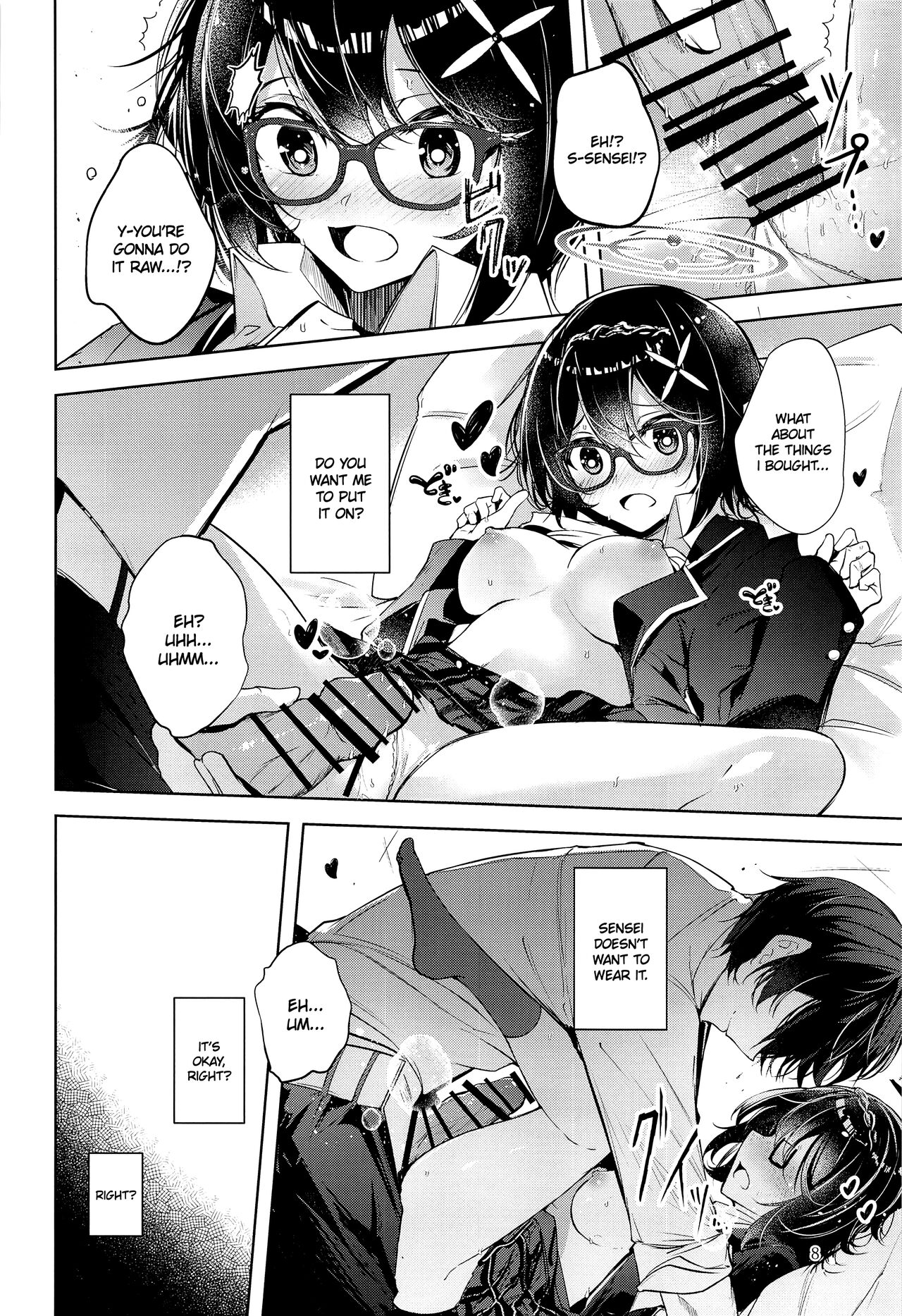 (Sensei no Archive 10) [Midorineko (Midori)]Warui Ko(Blue Archive) [English] [DAJI's TLs] Page 9