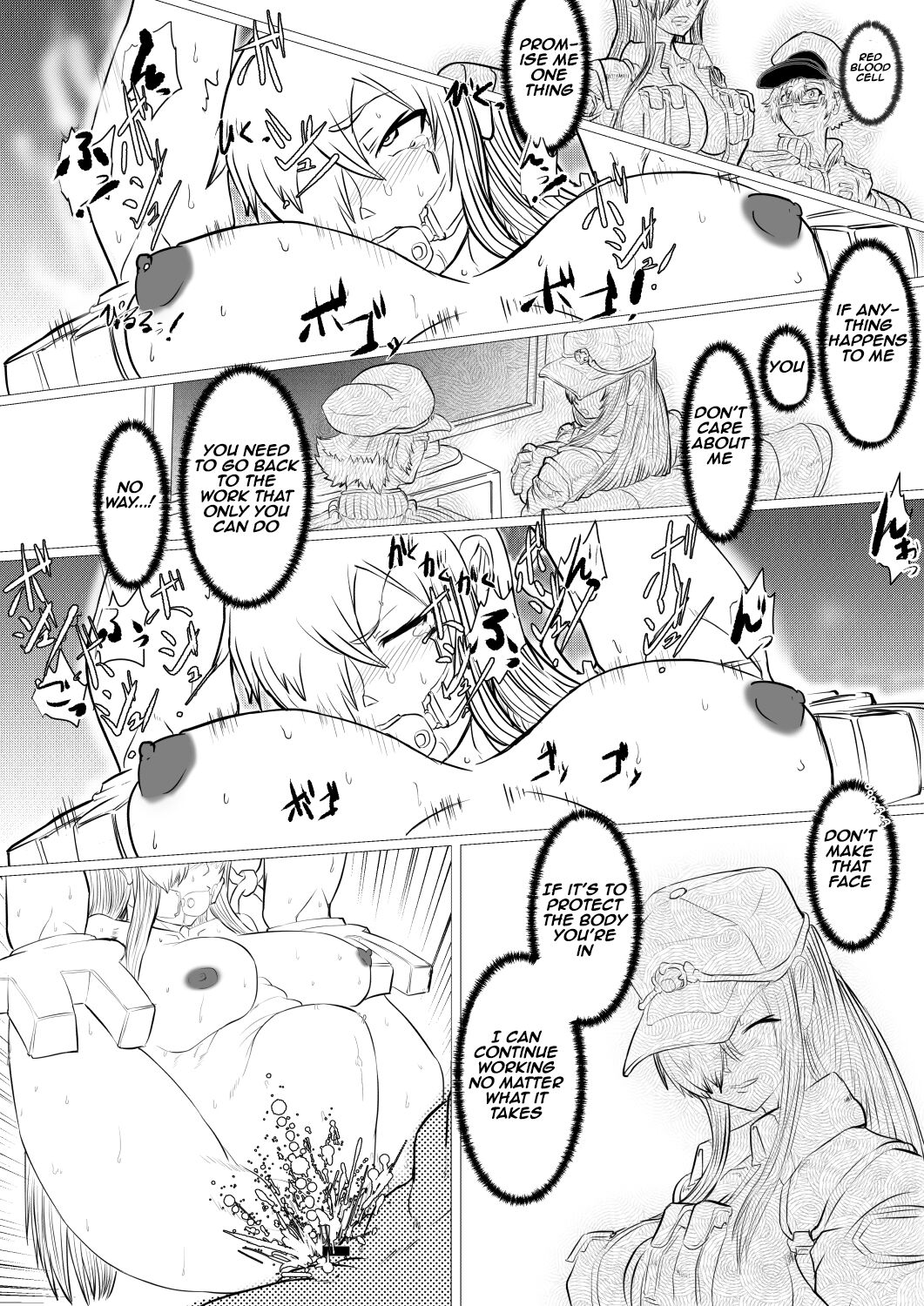[Veinpasu]White Blood Cells Are Being Tormented by the Forced Immune Cell in the New Treatment!!(Cell at Work BLACK) (Aishii21) Page 61