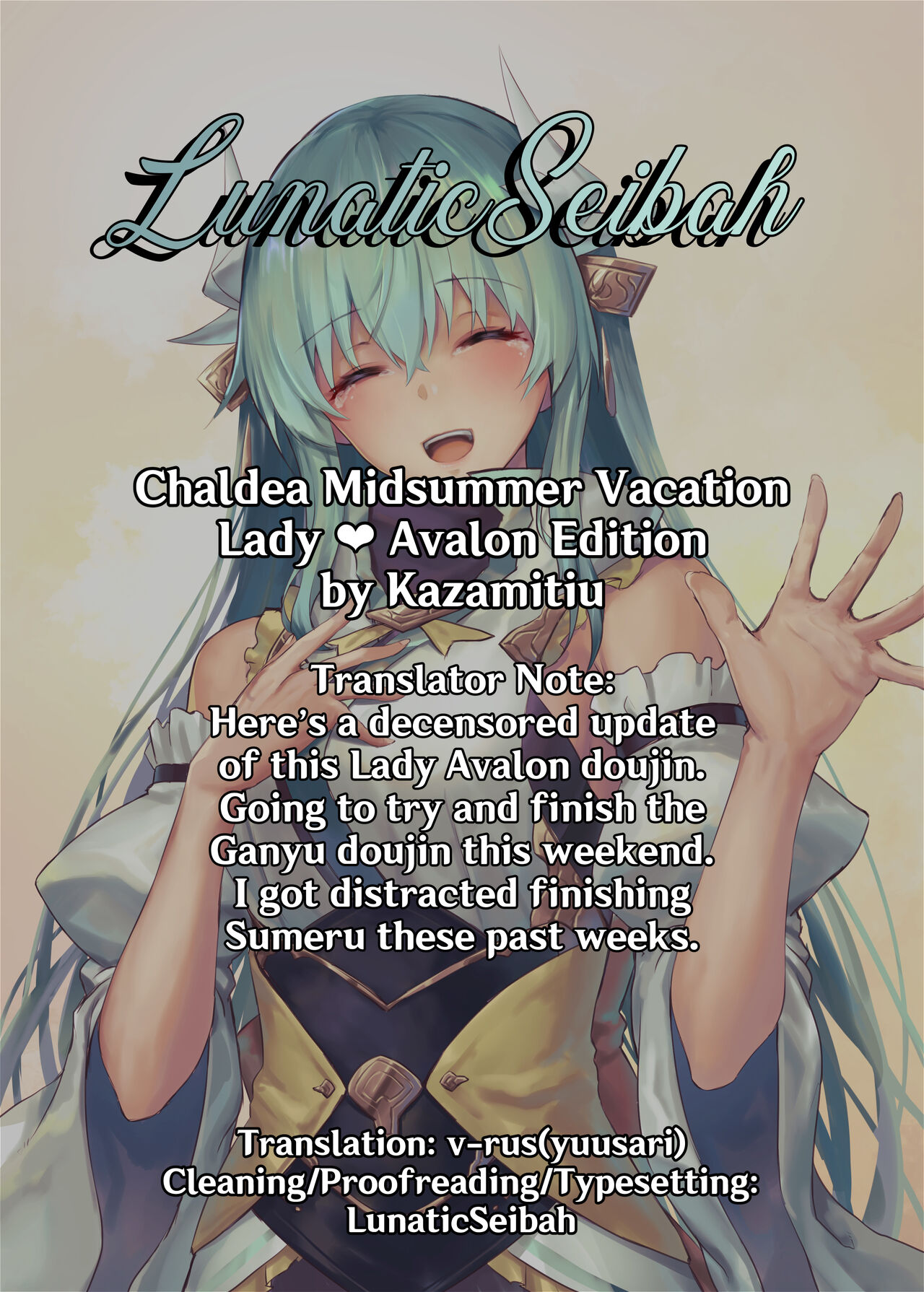 [Tiusan Kingdom (Kazamitiu)]Manatsu no Chaldea Summer Vacation Lady Avalon Hen | Chaldea Midsummer Vacation Lady - Avalon Edition(Fate/Grand Order) [English] [LunaticSeibah] [Decensored] [Digital] Page 35