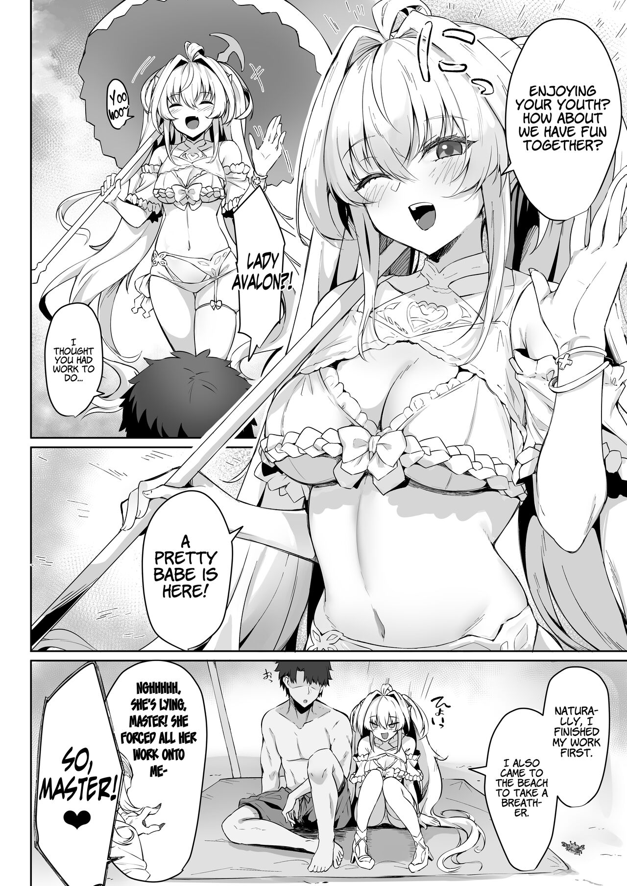 [Tiusan Kingdom (Kazamitiu)]Manatsu no Chaldea Summer Vacation Lady Avalon Hen | Chaldea Midsummer Vacation Lady - Avalon Edition(Fate/Grand Order) [English] [LunaticSeibah] [Decensored] [Digital] Page 4