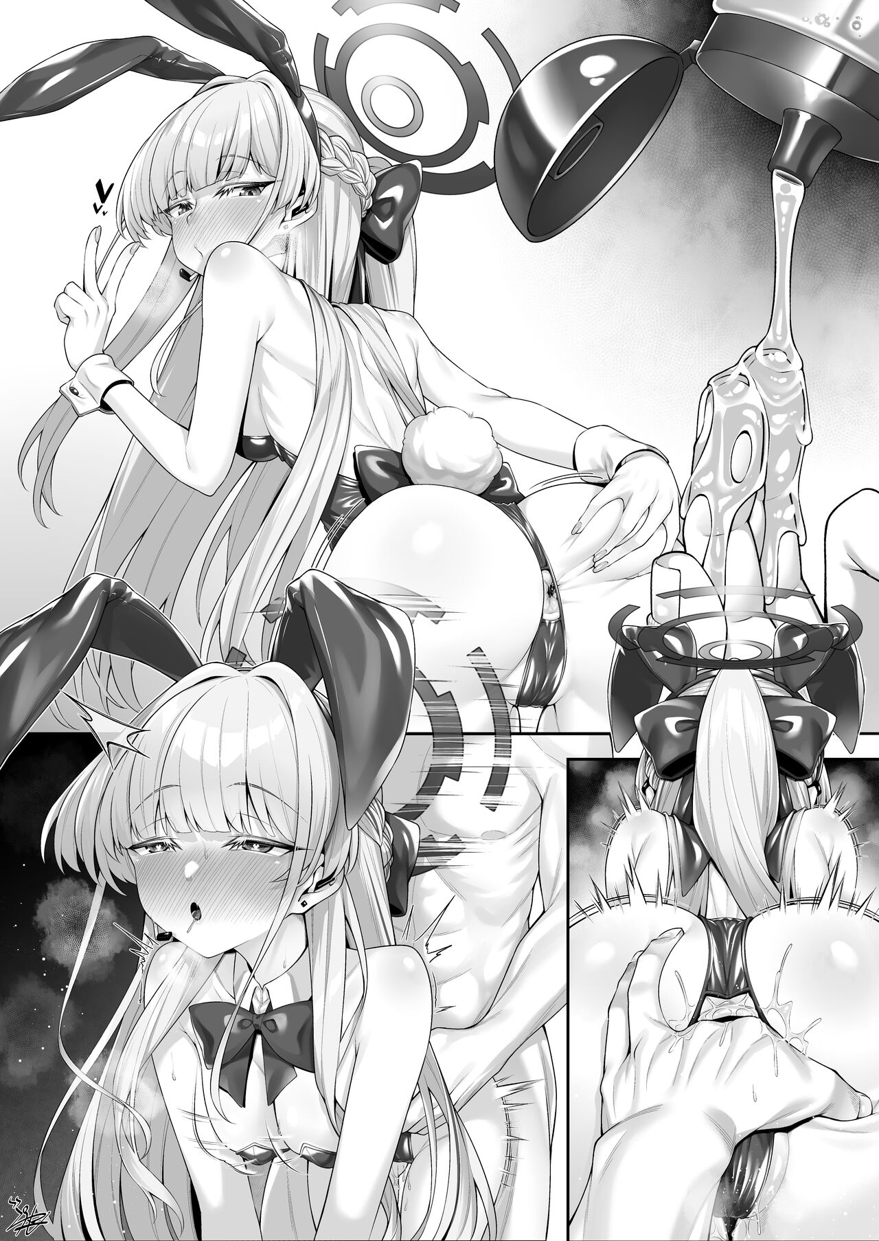 [Watosu]Bunny Toki Anal Manga 3p＋α(Blue Archive) [English] [MUZZCHAD1000] Page 7