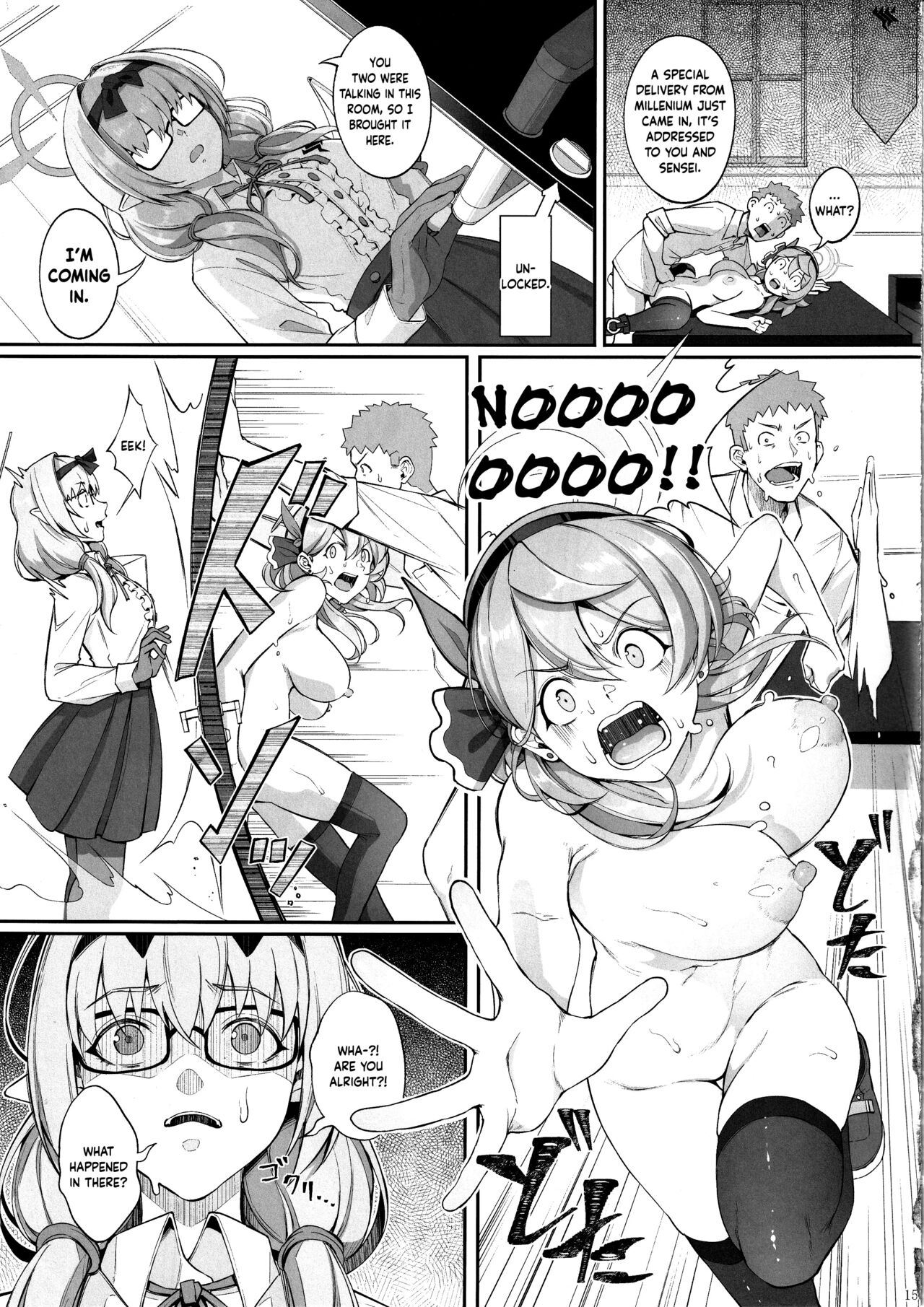(C103) [Gessyu (Chouzetsu Bishoujo mine)]Gehenna no Meushi | The Cow of Gehenna(Blue Archive) [English] [Douzo Lad Translations] Page 16