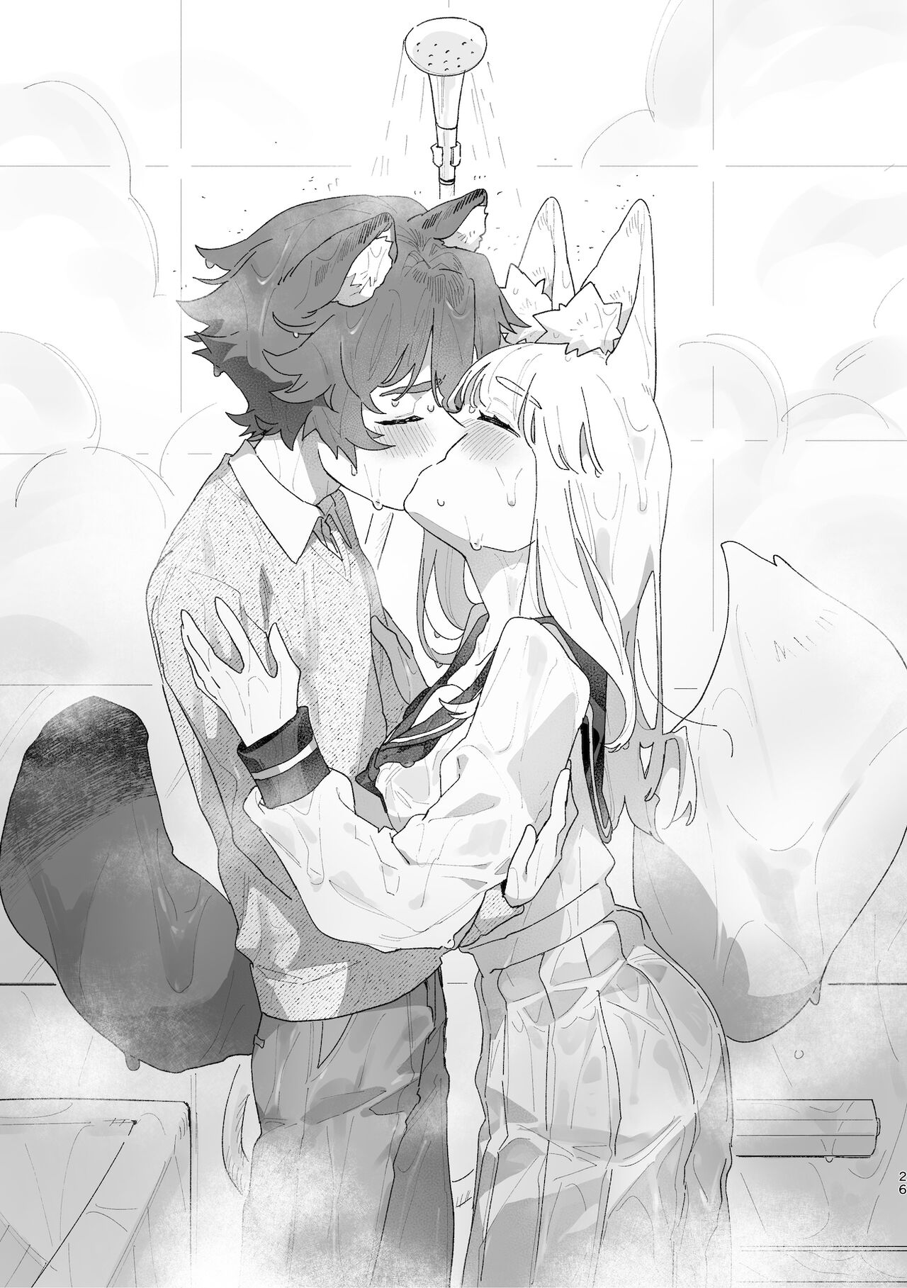 [pink carrot (usachanGET)]Otoko ga Uke - Kitsune-chan X Tanuki-kun | ♂ ga uke. Kitsune-chan × tanuki-kun[English] [Tabunne Scans] [Digital] Page 27