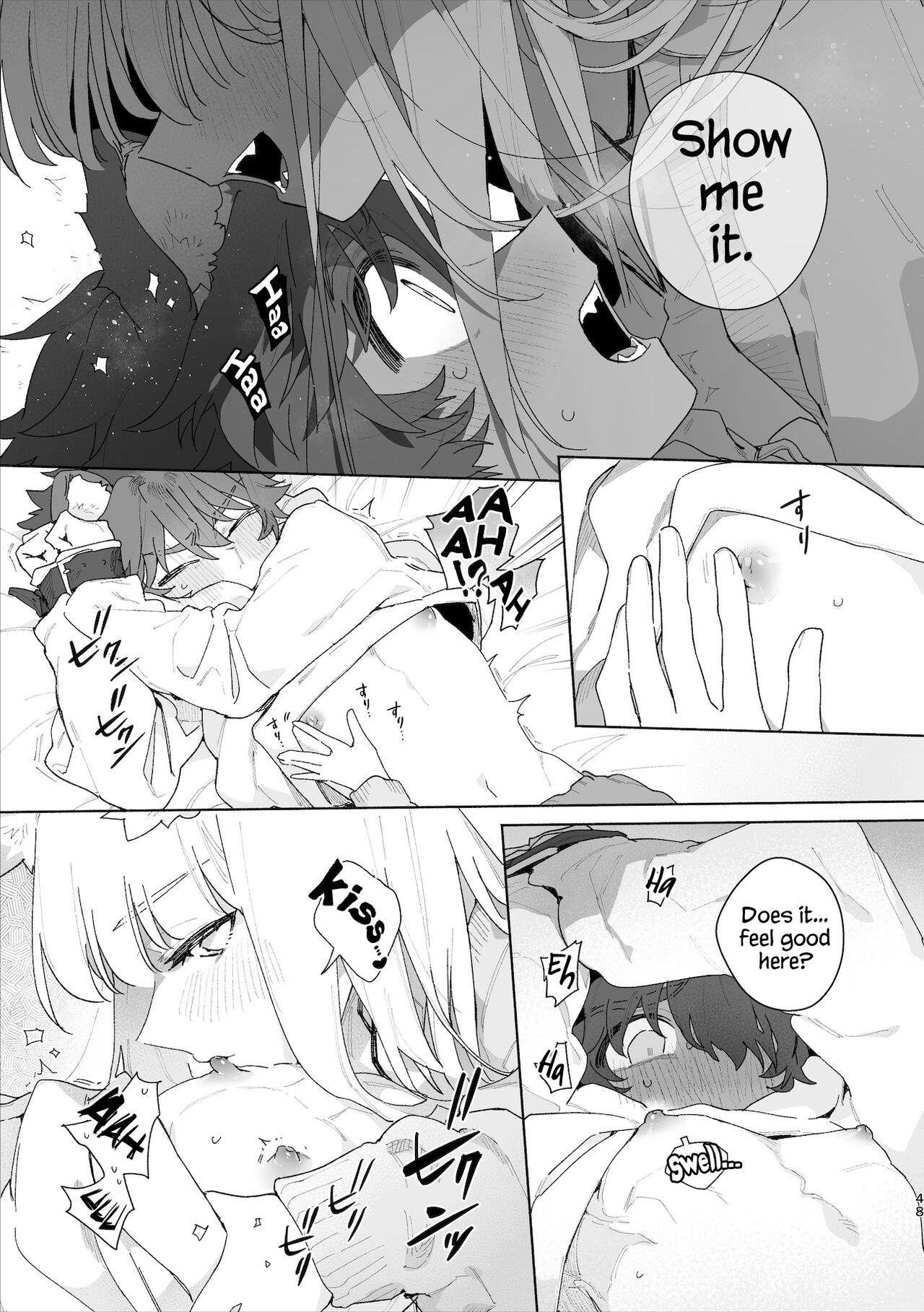 [pink carrot (usachanGET)]Otoko ga Uke - Kitsune-chan X Tanuki-kun | ♂ ga uke. Kitsune-chan × tanuki-kun[English] [Tabunne Scans] [Digital] Page 49