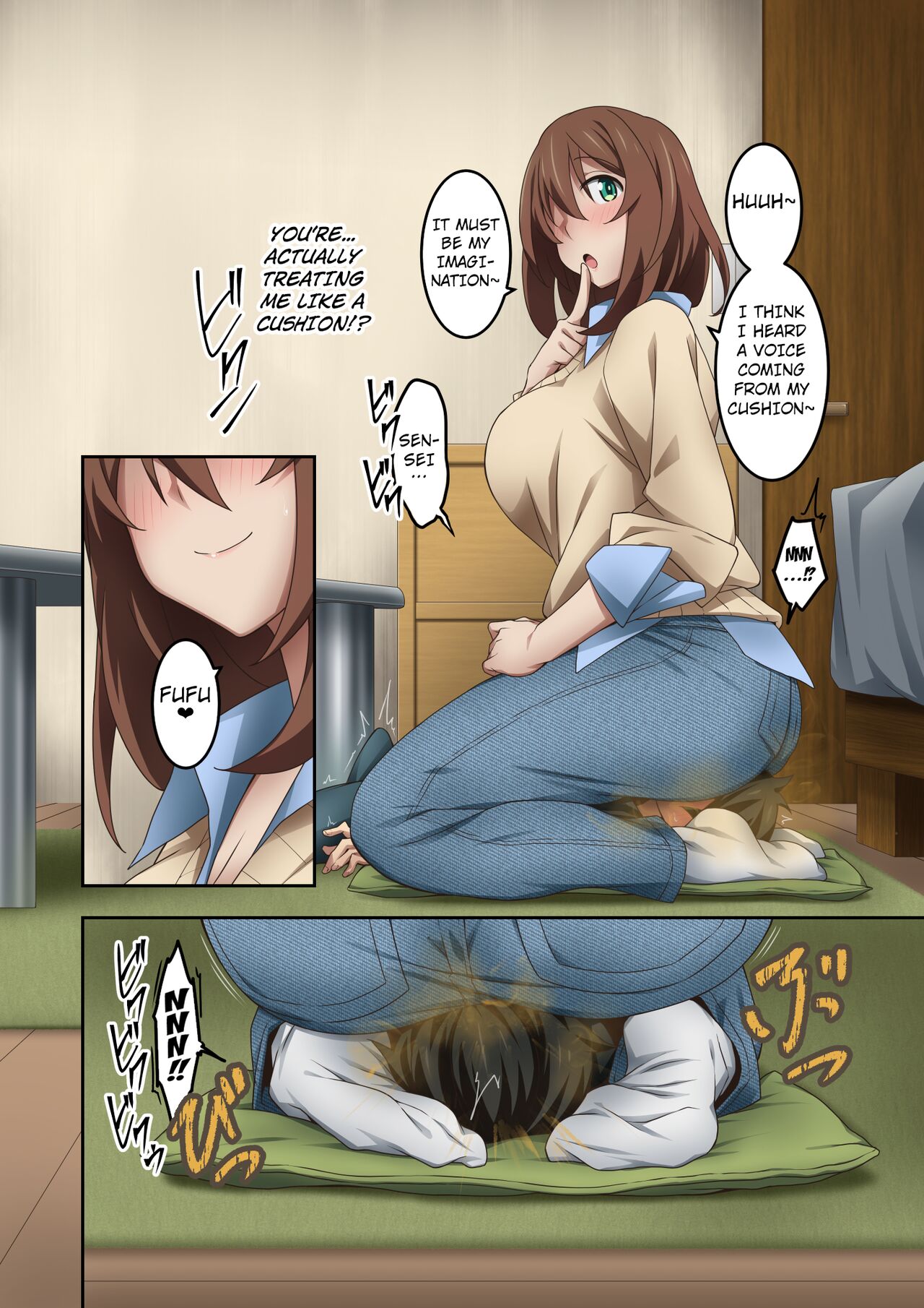 [Kaori no Chikara (Kaze no Koe)]Boku wa Katei Kyoushi no Sensei no Gas Nuki Gakari | I'm in Charge of Helping My Private Tutor Pass Her Gas[English] [Kuraudo] Page 61
