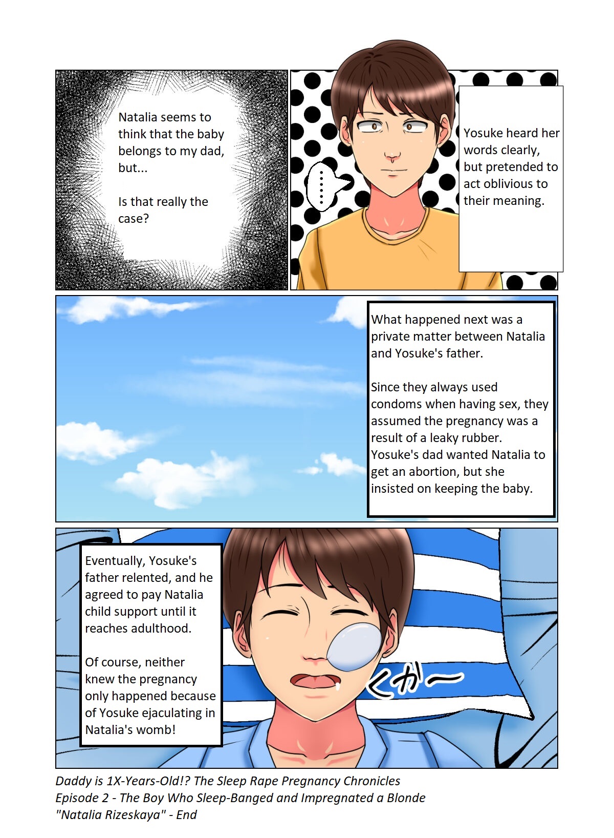 [Minna no Kyonyuutou]Suimin Kan Ninshin Vol. 2 "Natalia" | Sleep Rape Pregnancy Vol. 2 "Natalia"[English] Page 55