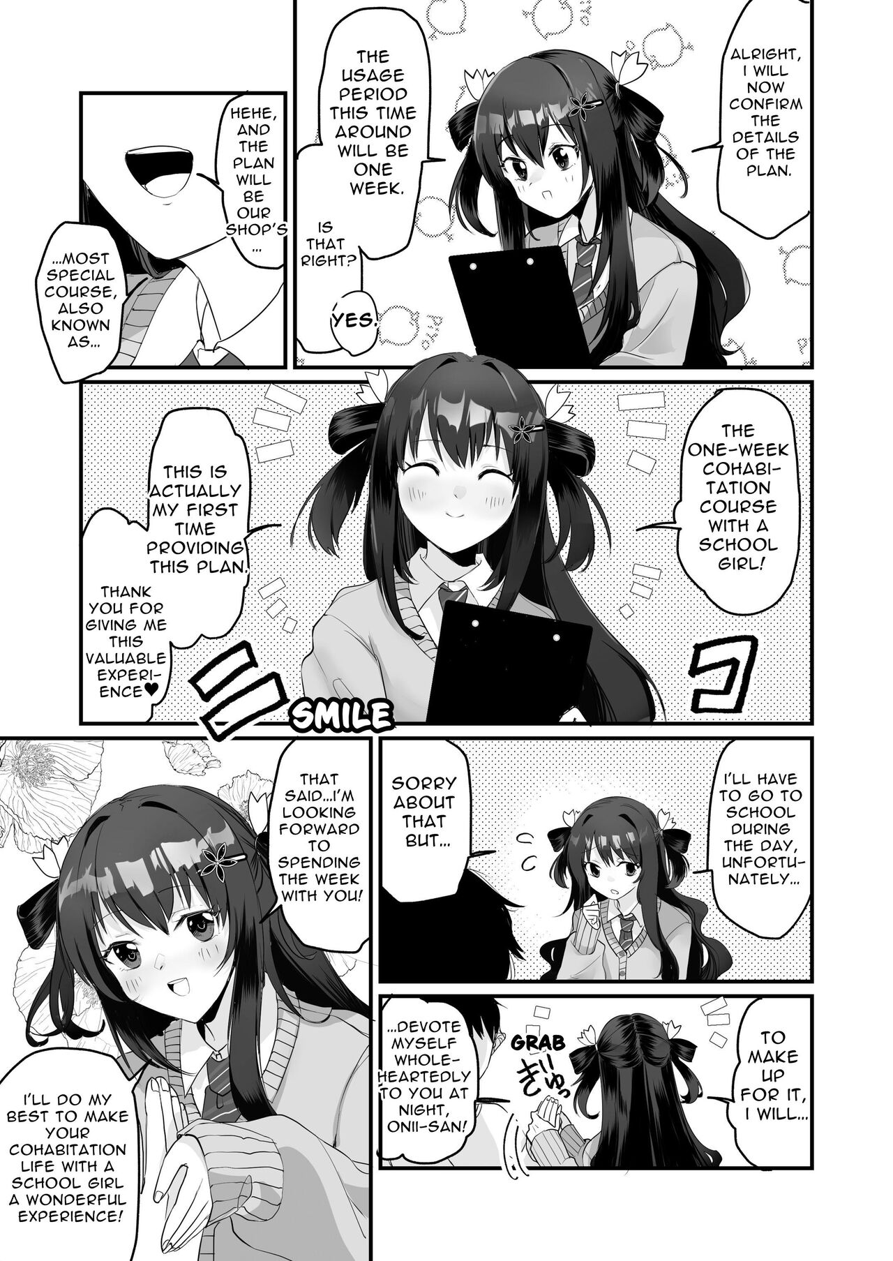 [Whisp (Wada-chin)]Isshūkan, gen'eki JK to o ma n ko mansai no dōsei[English] [tsuyoshi] Page 4