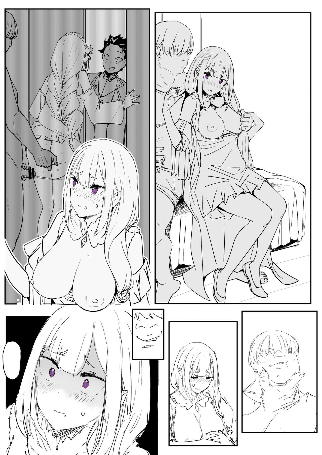 [Oninarasu]EMT(NTR 1 - 4 & Extras)(01/26/2024)(Re: Zero kara Hajimeru Isekai Seikatsu) Page 23