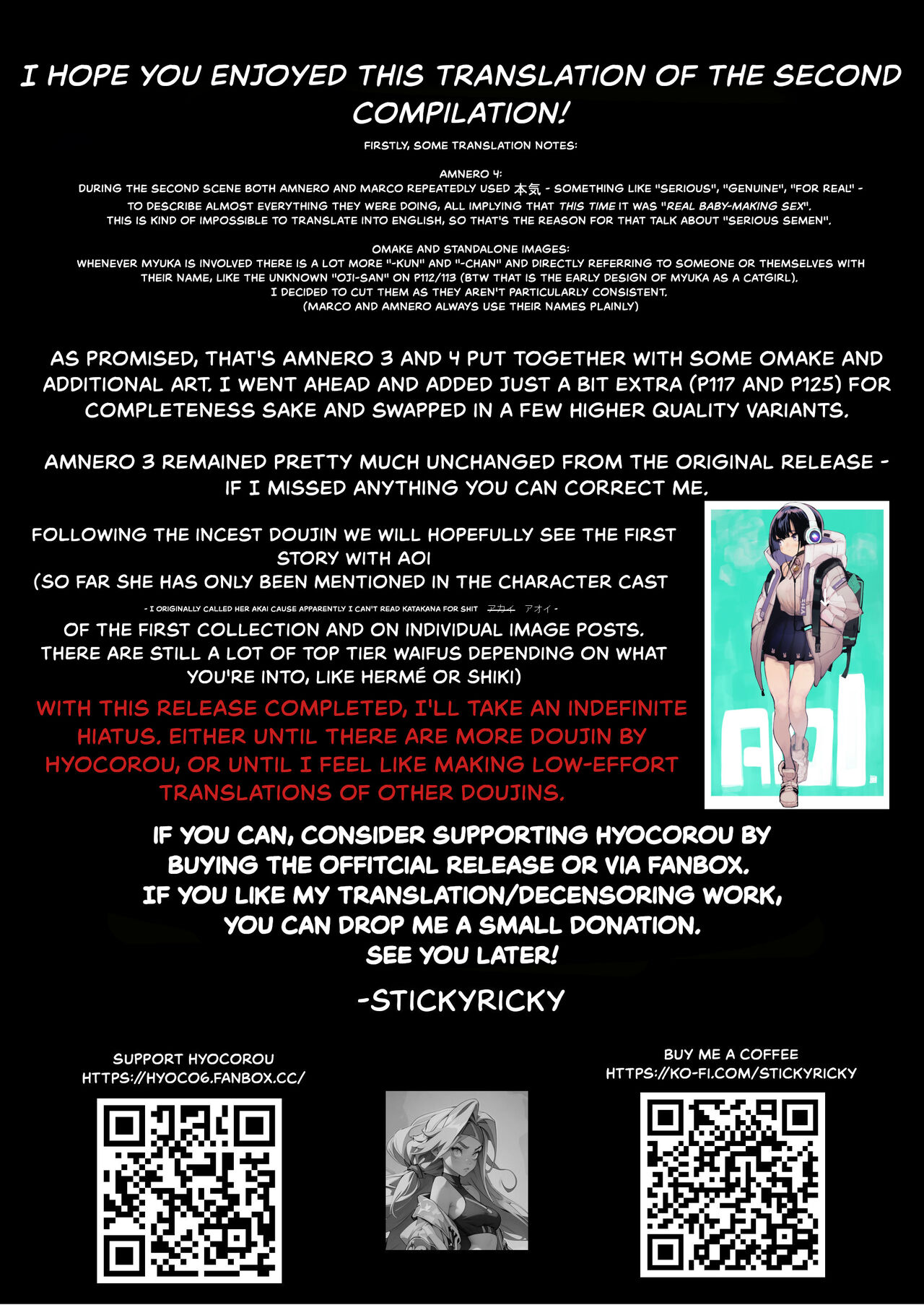 [Hyoco Road (Hyocorou)]AMNERO Soushuuhen 2 - AMNERO3&4+OMAKE[English] [StickyRicky] [Decensored] [Digital] Page 128