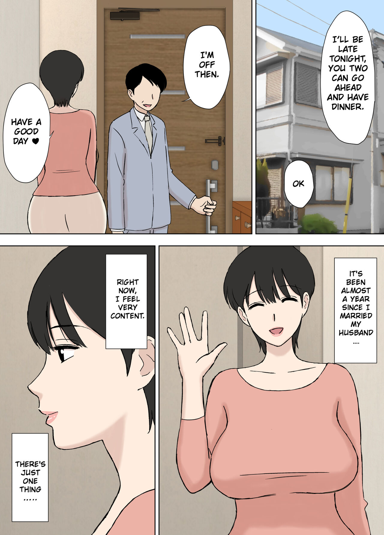 [Urakan]Juujun Mama no Chizuru-san to Otto no Tsurego | The Obedient Chizuru-san And Her Stepchild[English][Chalklog] Page 5