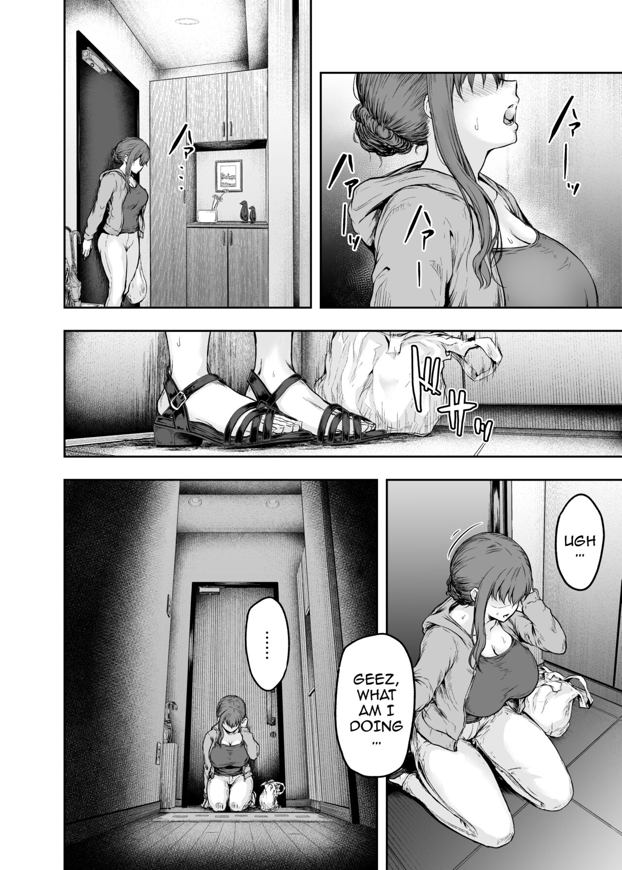 [Sazareito (Ohnaka Ito)]Watashi... Kaerare Chaimashita. 3 -AroThir OL ga Yarichin Daigakusei-tachi no Chinpo ni Dohamari suru made-[English] [SquigglesJPTeam] Page 27