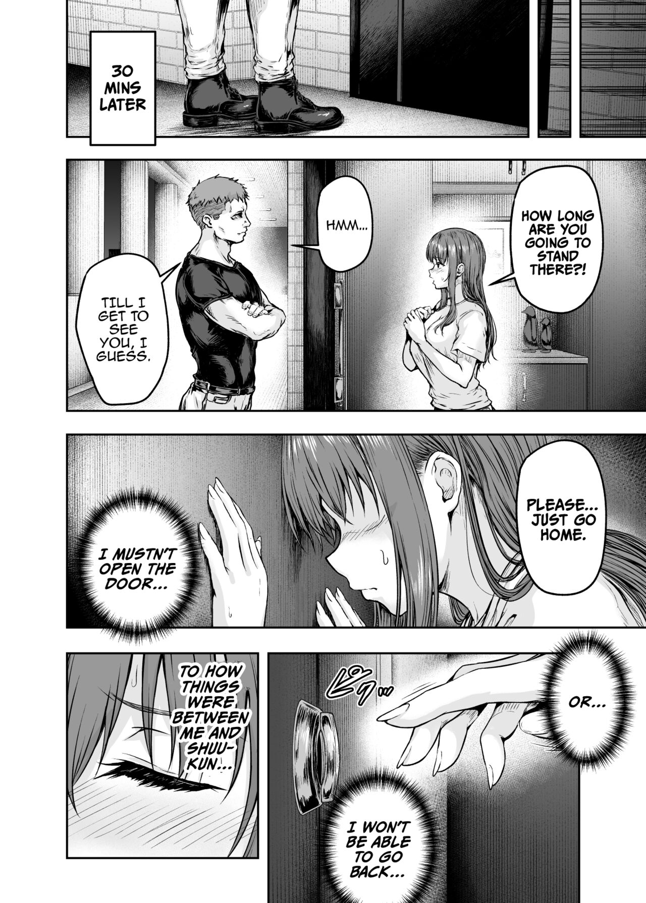 [Sazareito (Ohnaka Ito)]Watashi... Kaerare Chaimashita. 3 -AroThir OL ga Yarichin Daigakusei-tachi no Chinpo ni Dohamari suru made-[English] [SquigglesJPTeam] Page 35