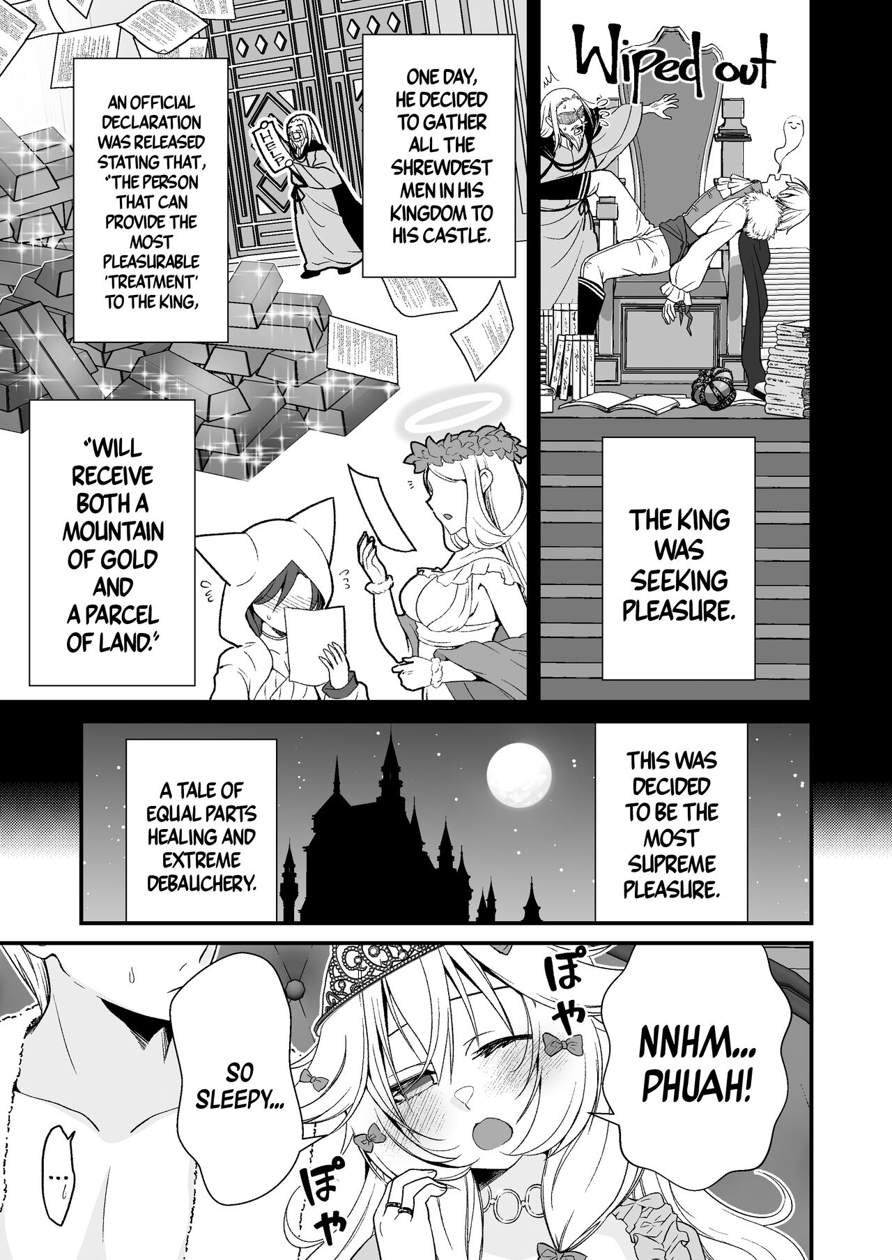 [Whisp (Ariichi Kyuu)]Nemuri Hime no, Mucchimuchi na Karada de Shasei no Osewa shite Morau | Let A Sleeping Princess Care For Your Ejaculation Needs With Her Voluptuous Body[English] [A Cool Person] [Digital] Page 3