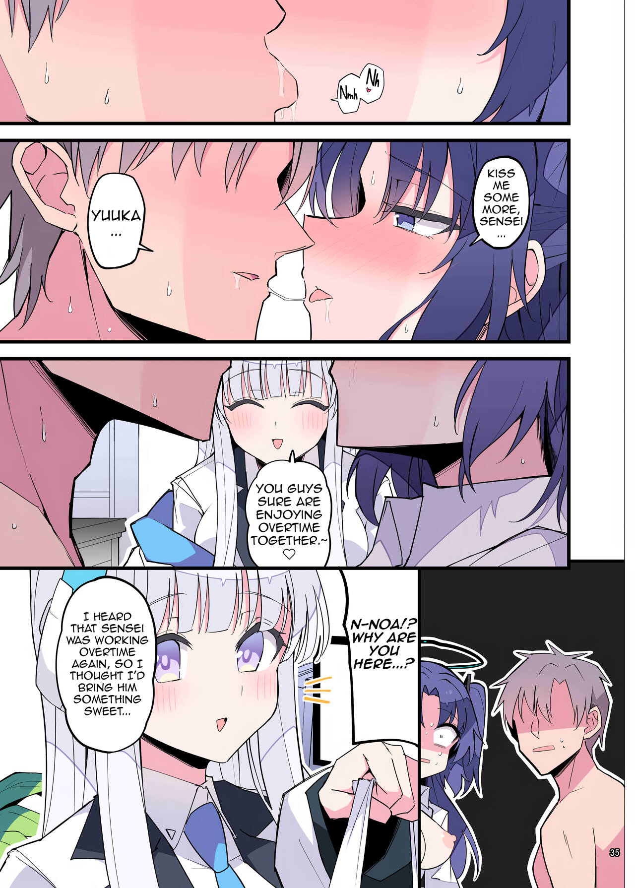 [Kakuzatou (Various)]BluArch Icha Love Ero Goudou "Zetsurin Taisai"(Blue Archive) [English] [Shiririn] [Digital] Page 37
