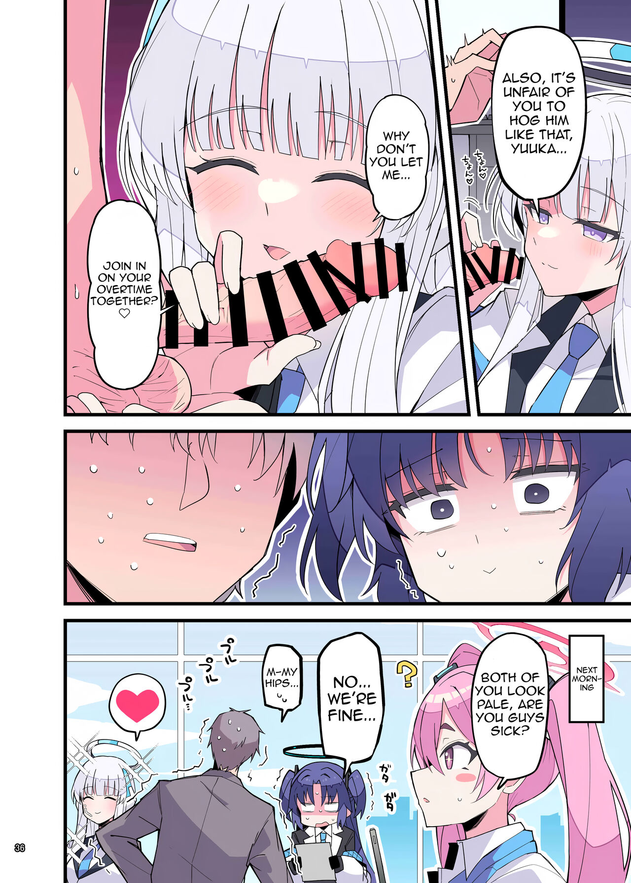 [Kakuzatou (Various)]BluArch Icha Love Ero Goudou "Zetsurin Taisai"(Blue Archive) [English] [Shiririn] [Digital] Page 38