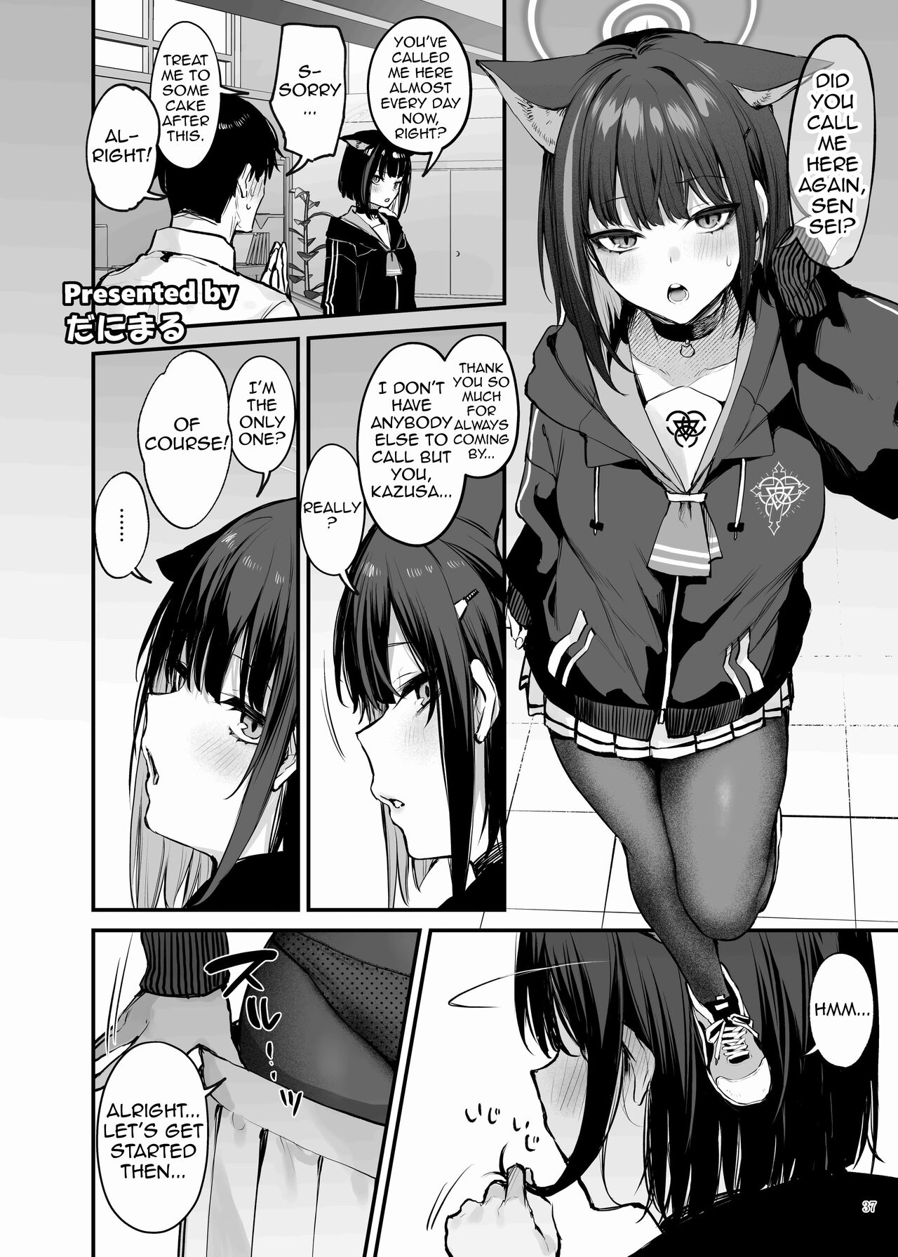 [Kakuzatou (Various)]BluArch Icha Love Ero Goudou "Zetsurin Taisai"(Blue Archive) [English] [Shiririn] [Digital] Page 39