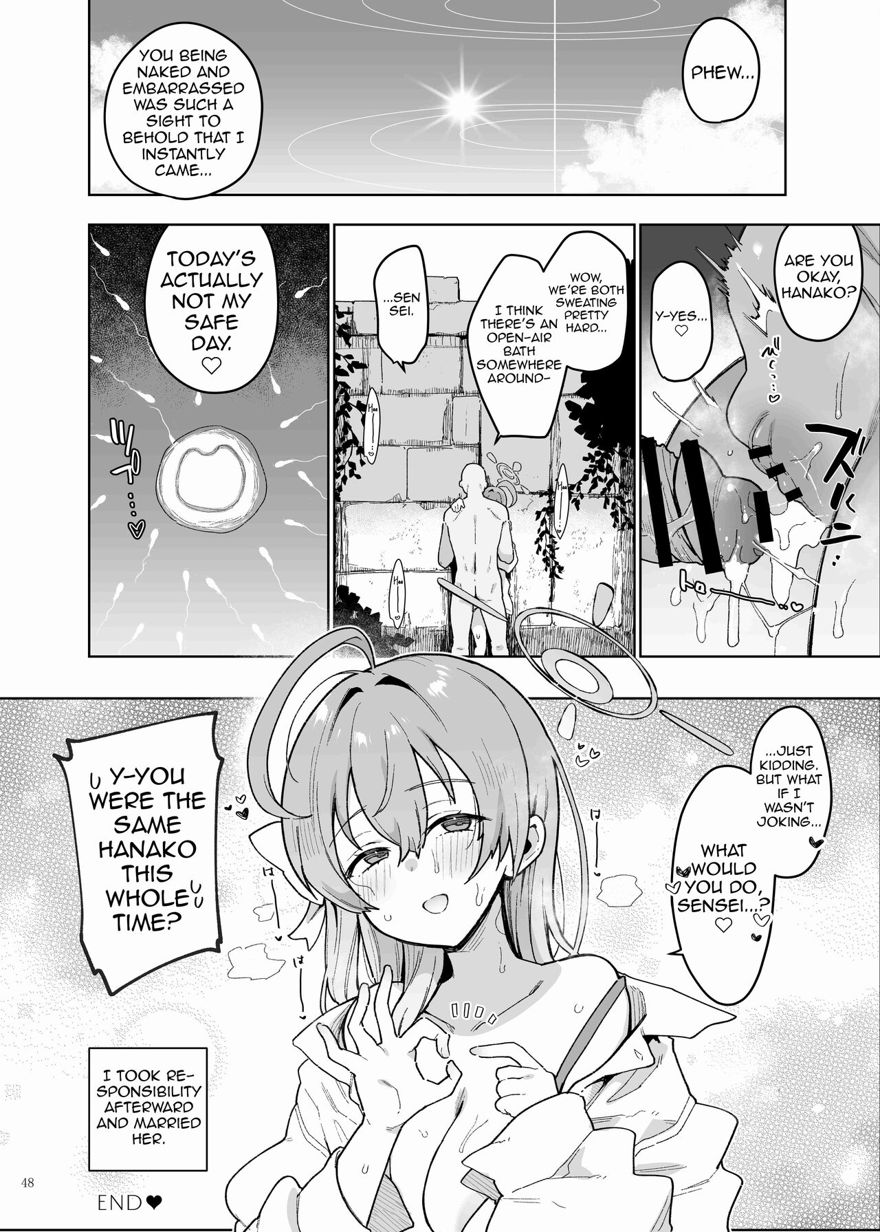 [Kakuzatou (Various)]BluArch Icha Love Ero Goudou "Zetsurin Taisai"(Blue Archive) [English] [Shiririn] [Digital] Page 50