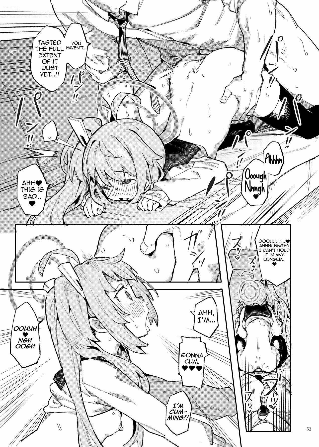 [Kakuzatou (Various)]BluArch Icha Love Ero Goudou "Zetsurin Taisai"(Blue Archive) [English] [Shiririn] [Digital] Page 55
