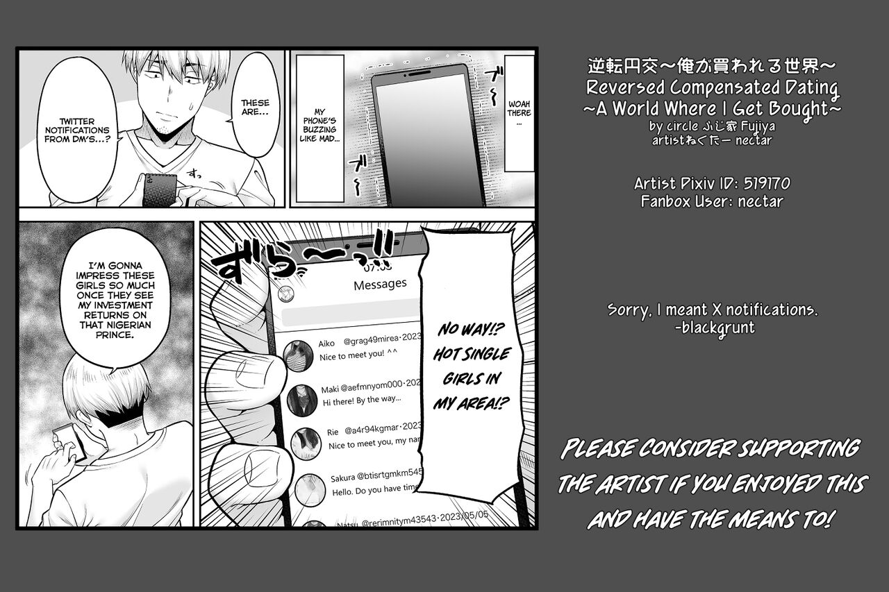 [Fujiya (Nectar)]Gyakuten Enkou ~Ore ga Kawareru Sekai~ | Reversed Compensated Dating ~A World Where I Get Bought~[English] [Digital] Page 29