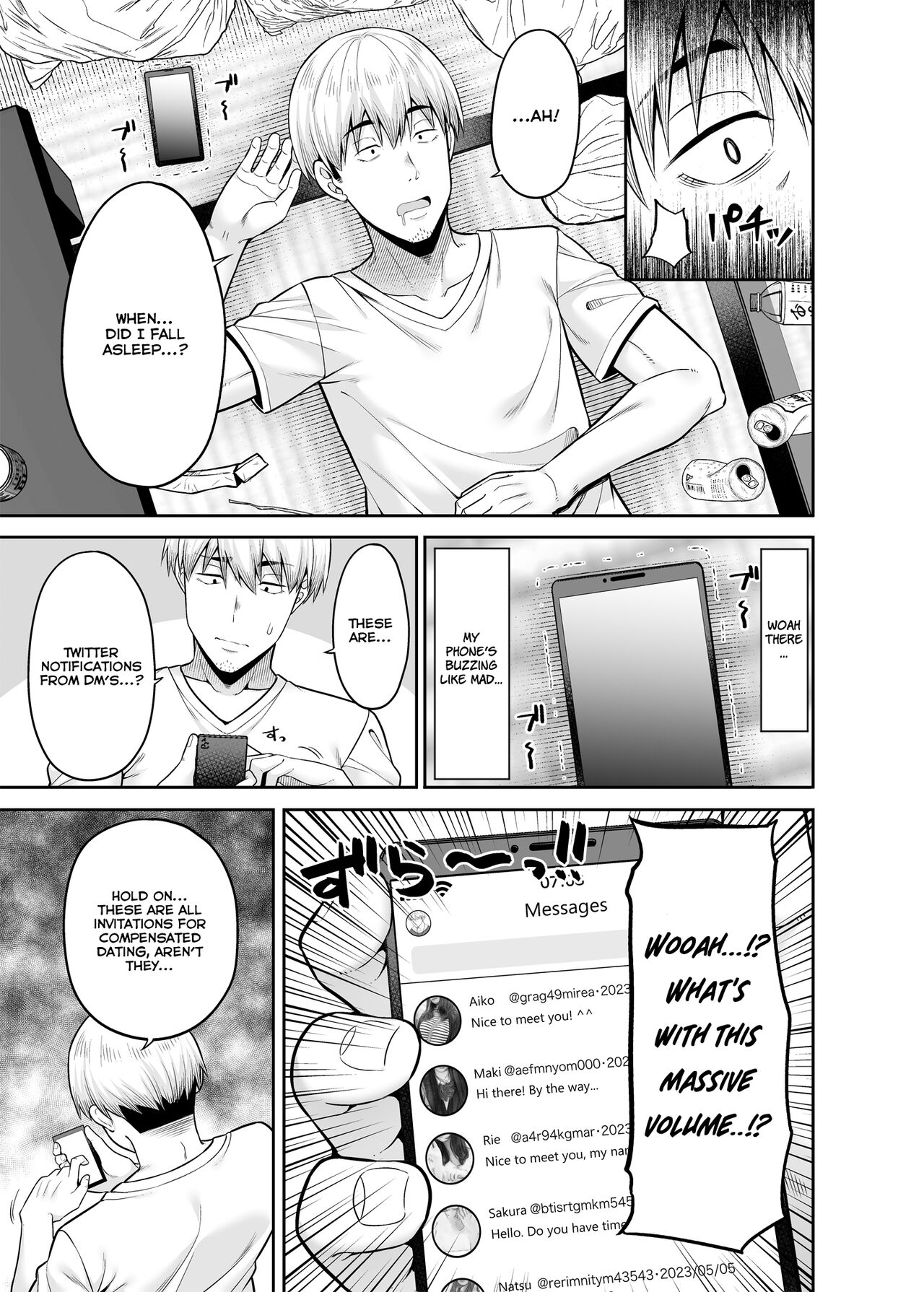 [Fujiya (Nectar)]Gyakuten Enkou ~Ore ga Kawareru Sekai~ | Reversed Compensated Dating ~A World Where I Get Bought~[English] [Digital] Page 4