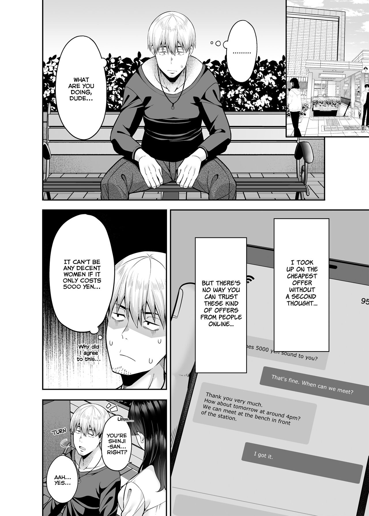 [Fujiya (Nectar)]Gyakuten Enkou ~Ore ga Kawareru Sekai~ | Reversed Compensated Dating ~A World Where I Get Bought~[English] [Digital] Page 5