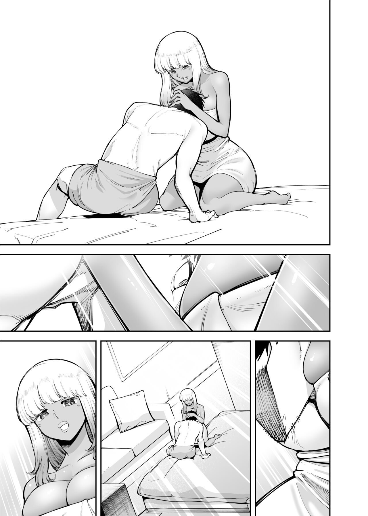 [Takashima]Oji-san o Yoshi Yoshi Shite Kureru Kuro Gal | A Black Gal Who Takes Care of an Older Man[English] [ConTL] Page 37