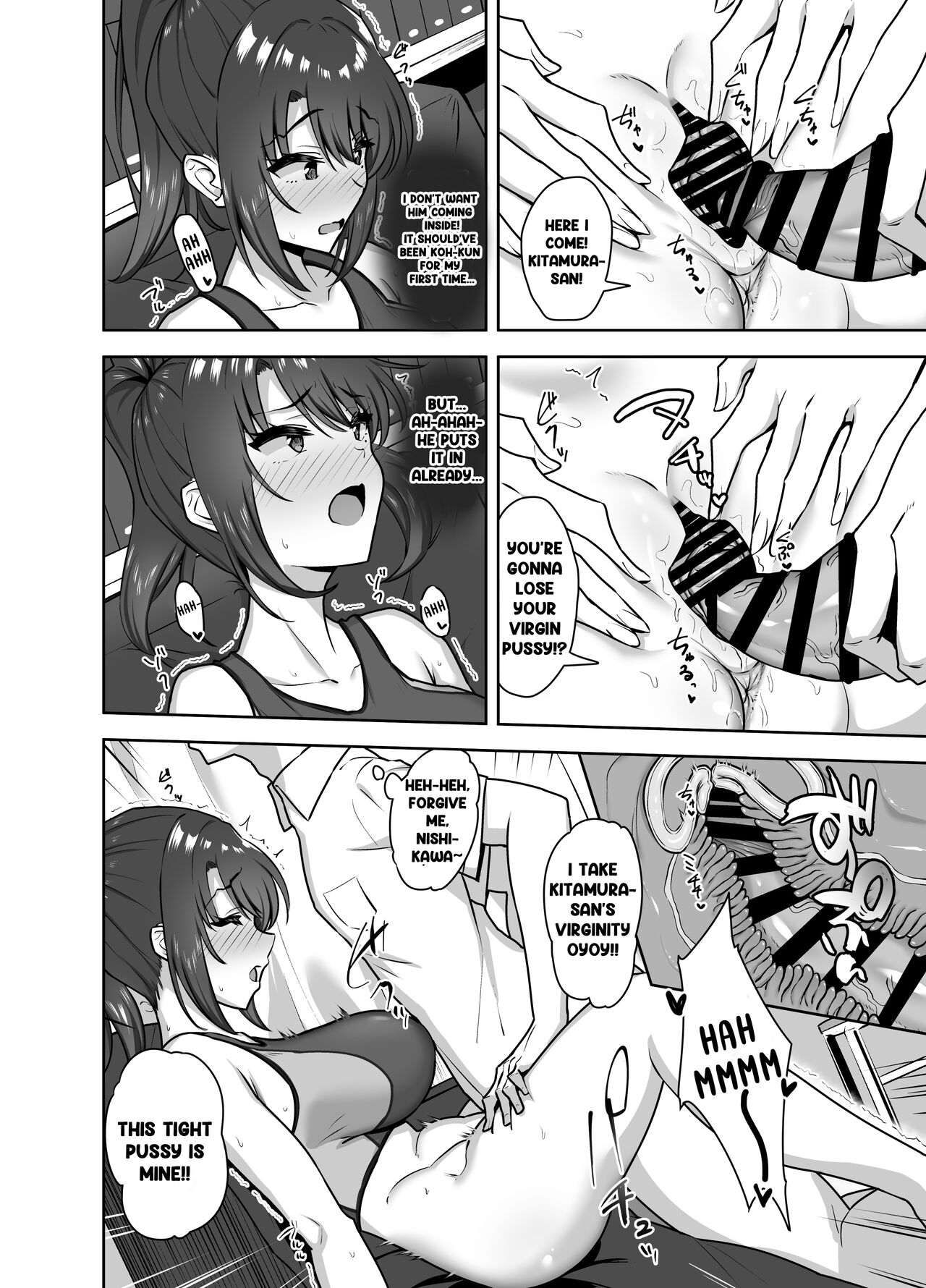 [Mocchimochiya (caruta)]Bukatsu-go wa Seishori Gakari -Kanojo no Hajimete wa Boku no Mono- | After Club Activity Sexual Need's Handler Her First Time is Mine[English] Page 32