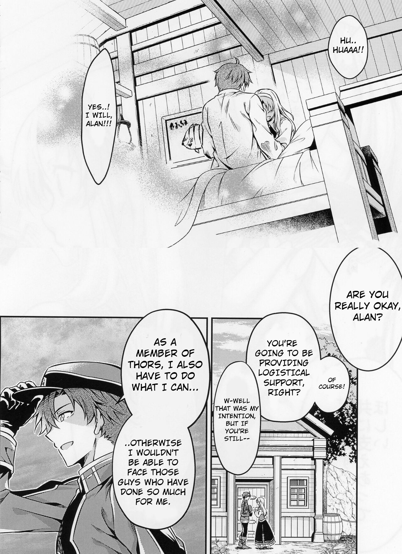 [Sagano Line (Bittsu)]Affection & Blessing ~Alan to Bridget~(The Legend of Heroes: Trails of Cold Steel) [English] [Incomplete] Page 19