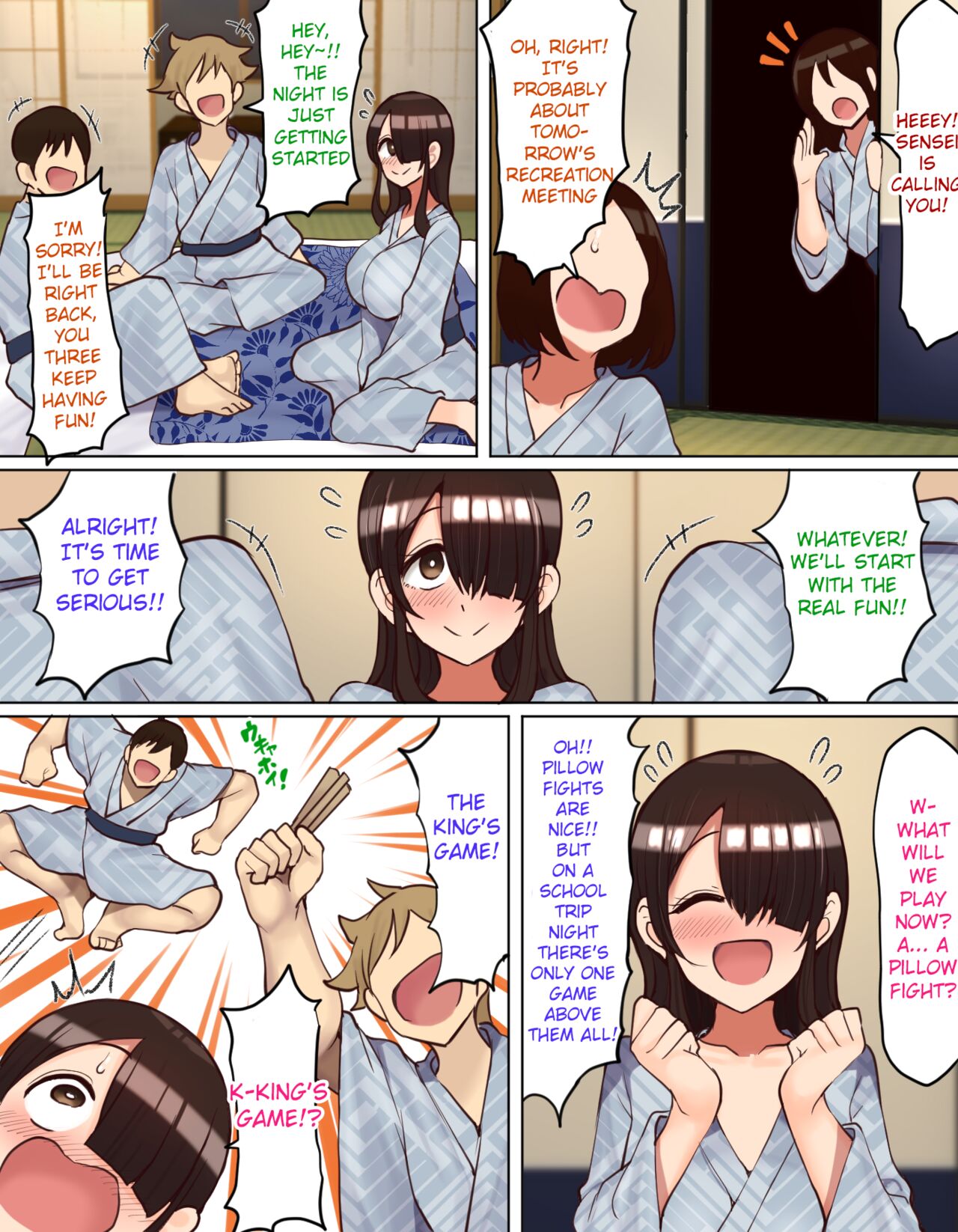 [Hamusuta-nonikomi (Motsuaki)]Shuugaku Ryokou de YouCha to Onaji Group ni Nacchatta Mekakure InCha-chan | Gloomy-chan Ended Up in a Lively Group on the School Trip[English] Page 5