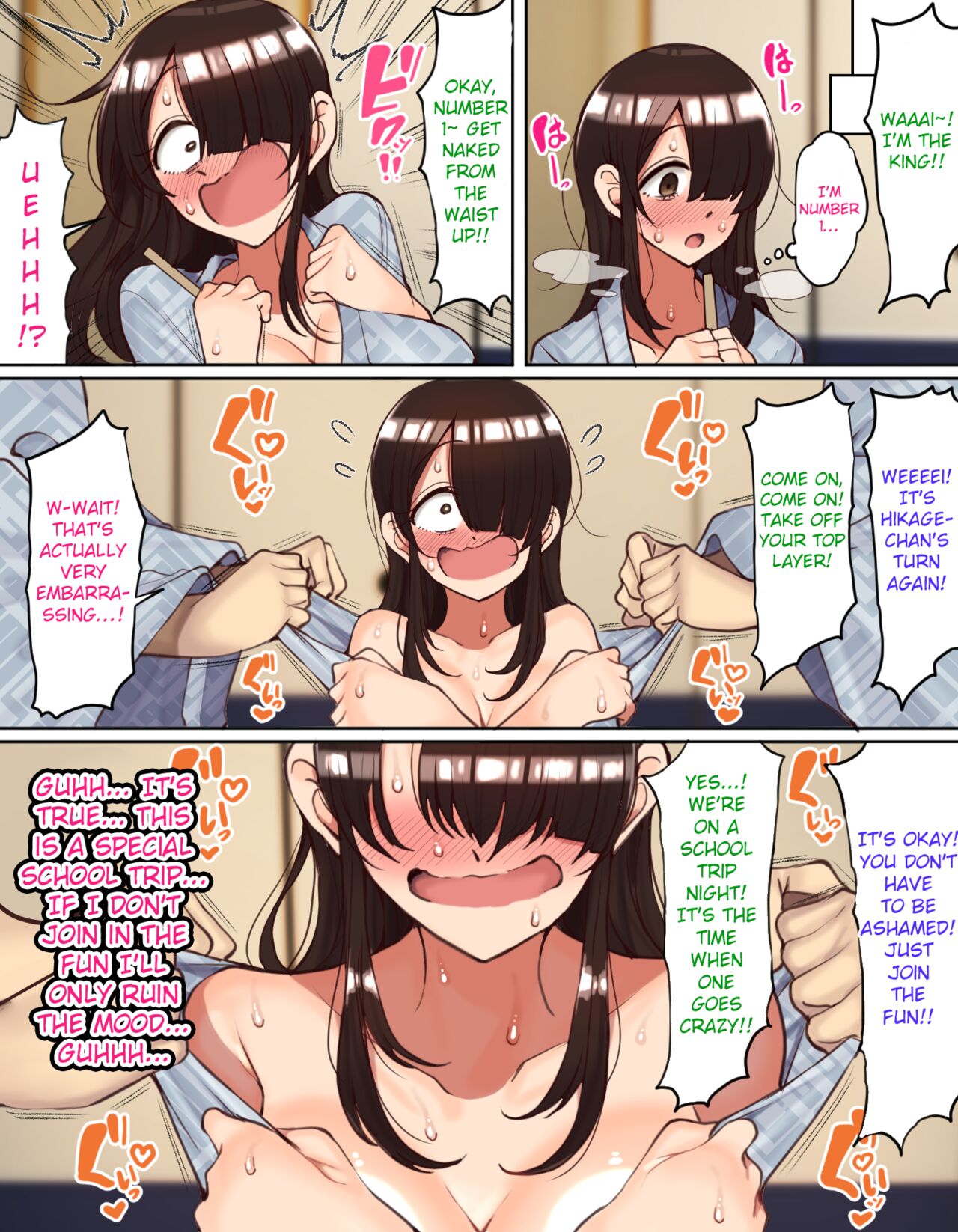 [Hamusuta-nonikomi (Motsuaki)]Shuugaku Ryokou de YouCha to Onaji Group ni Nacchatta Mekakure InCha-chan | Gloomy-chan Ended Up in a Lively Group on the School Trip[English] Page 9