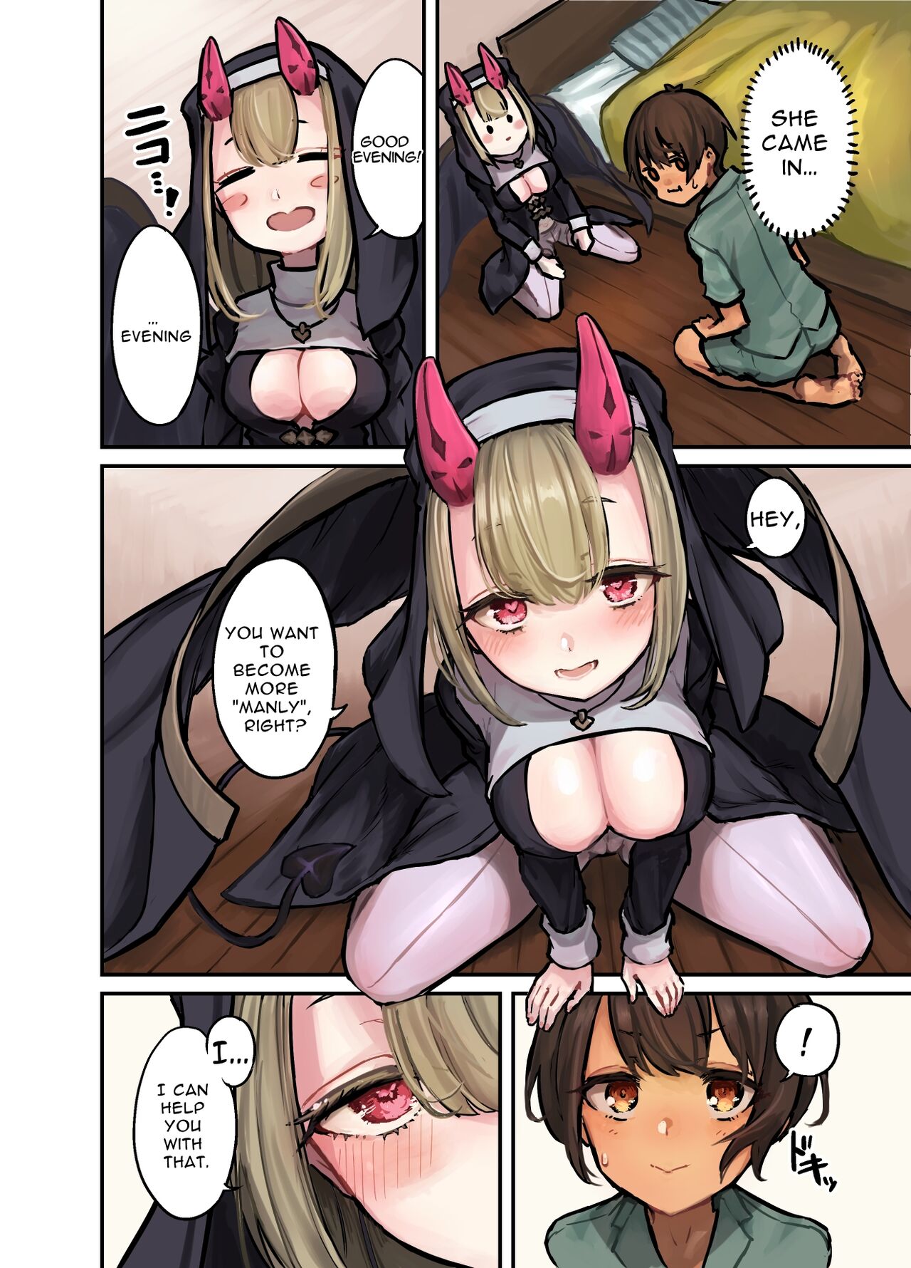 [Hamemie-tei (Sokumaru)]Konban wa Sister Succubus - EVENING. SISTER SUCCUBUS. | Tonight Is Succubus Nun[English] [RWfuta] [Digital] Page 3