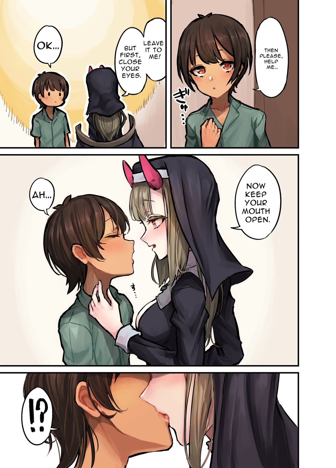 [Hamemie-tei (Sokumaru)]Konban wa Sister Succubus - EVENING. SISTER SUCCUBUS. | Tonight Is Succubus Nun[English] [RWfuta] [Digital] Page 6