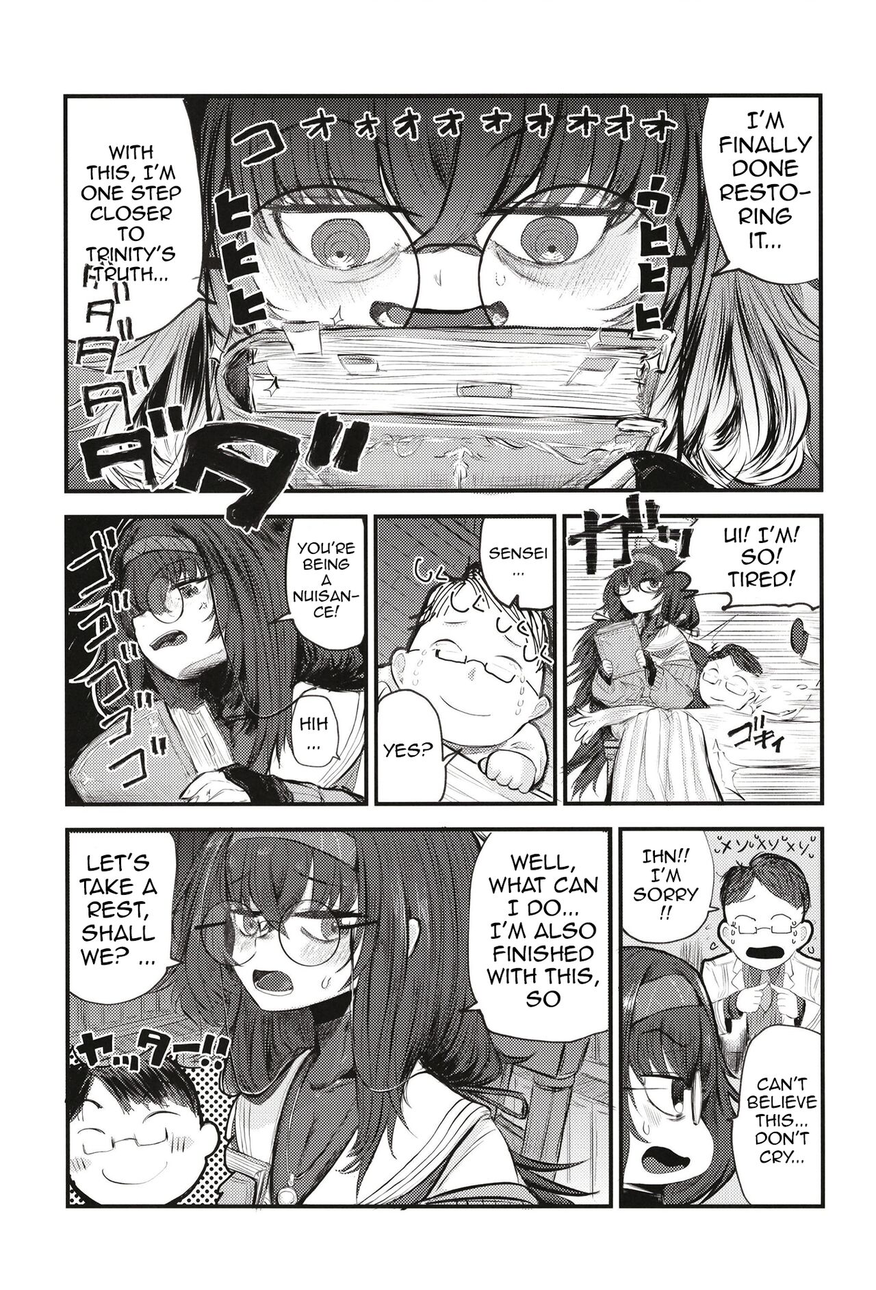 [Shouyu Gohan (Wakyo)]Sensei nara Koshokan (Koko) demo Ii desu yo | If it's With Sensei, I Don't Mind Doing it Right Here(In The Antiquarian Bookstore) (Blue Archive) [English] {Doujins.com} [Digital] Page 5