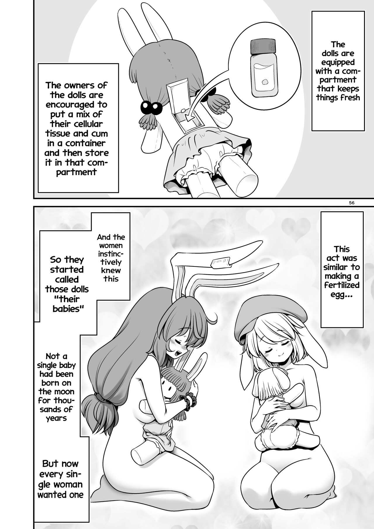 [Yosutebito na Mangakaki (Tomoki Tomonori)]Nureru Tsuki no Miyako Kanzenban(Touhou Project) [Digital] [English] [Decensored] Page 56