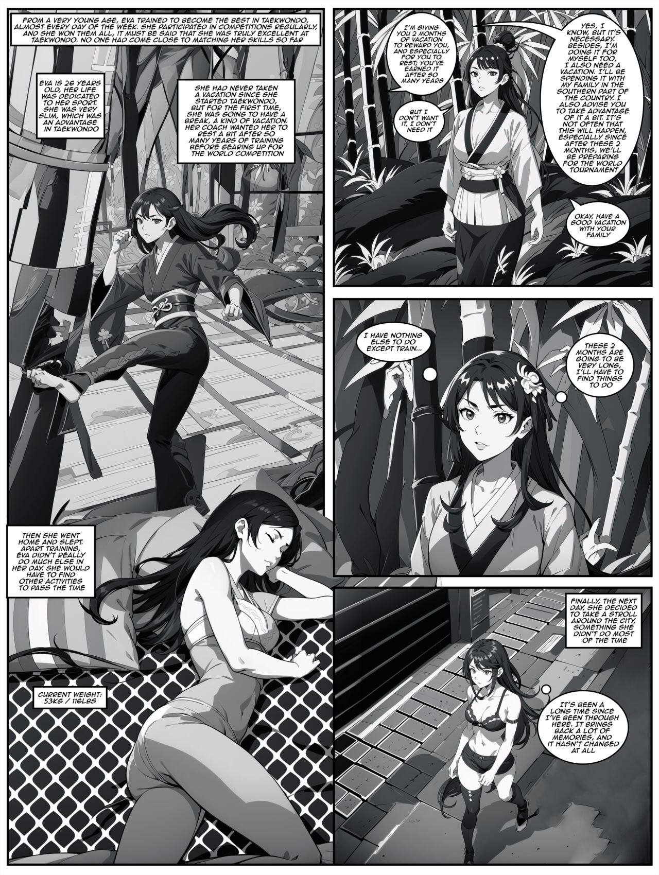 [meltedcaramelheaven]DeviantArt - Eva weight gain comic -[Ongoing] Page 1