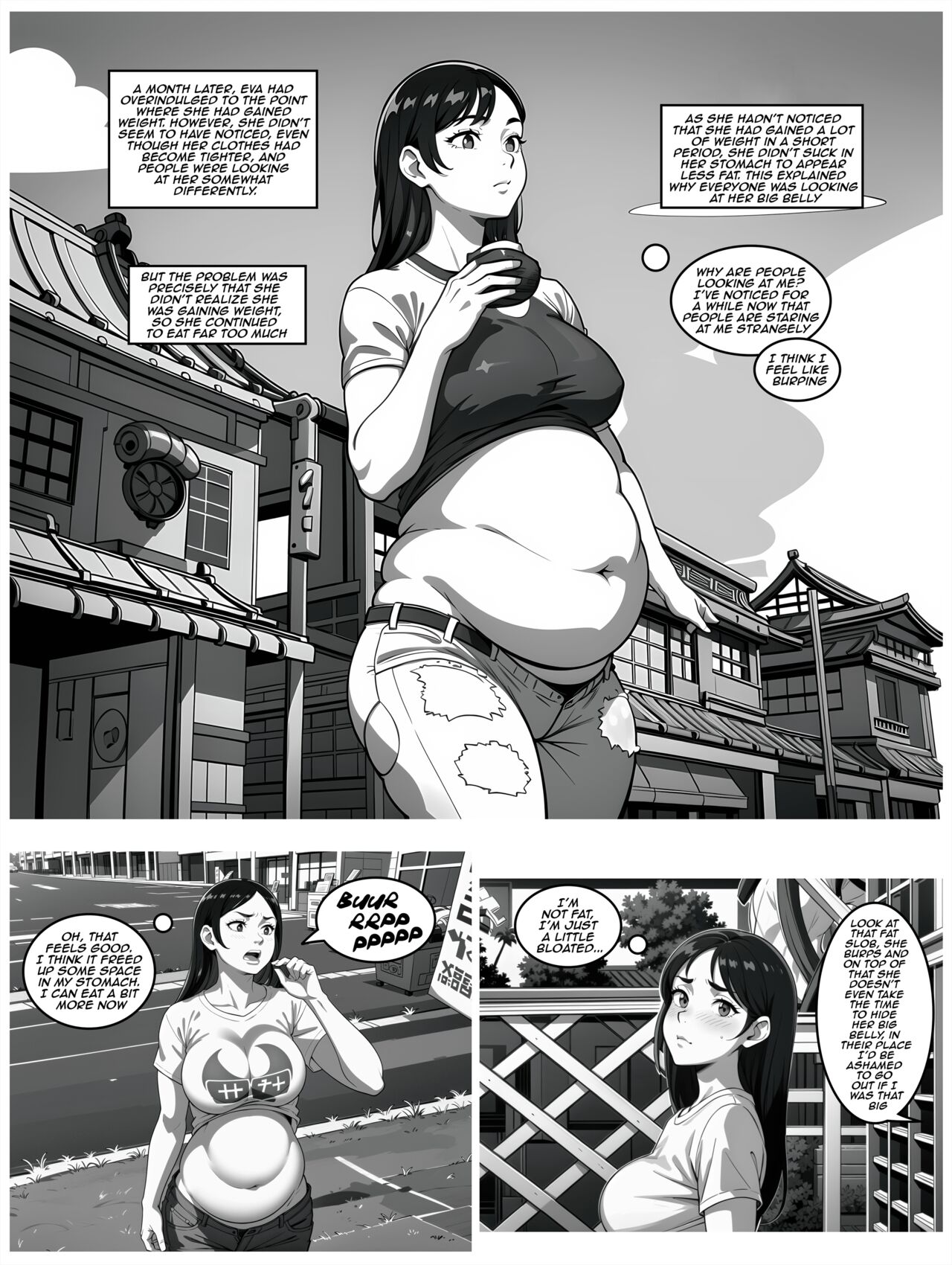 [meltedcaramelheaven]DeviantArt - Eva weight gain comic -[Ongoing] Page 3