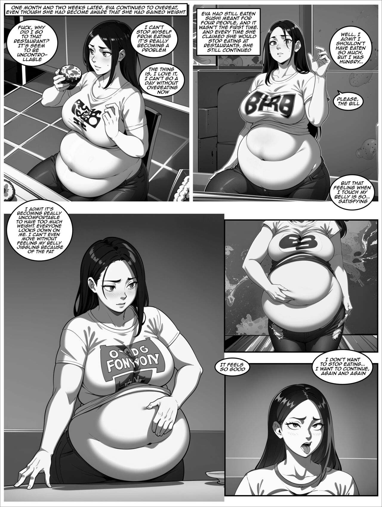 [meltedcaramelheaven]DeviantArt - Eva weight gain comic -[Ongoing] Page 4