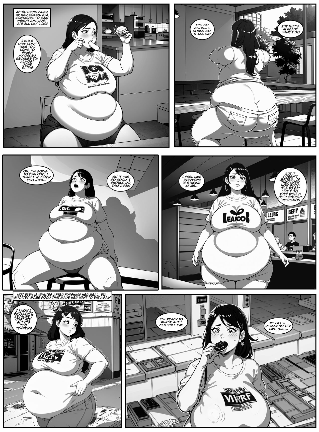 [meltedcaramelheaven]DeviantArt - Eva weight gain comic -[Ongoing] Page 6