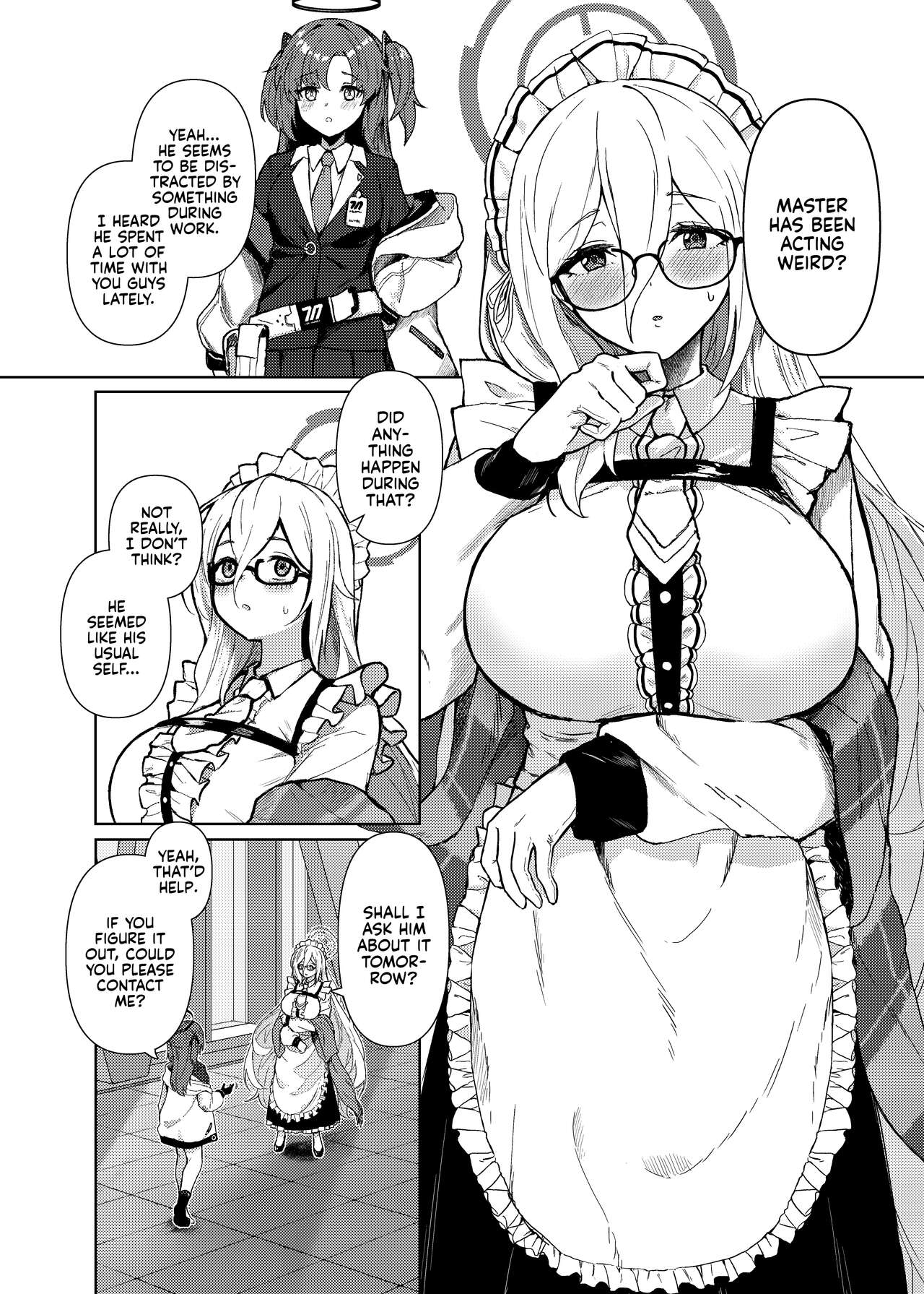 [Hako no Naka no Medaka (boxReeema)]Akane ni Iyasarete Mimasen ka? | Won't You Let Me Comfort You?(Blue Archive) [English] [Kyuume] [Digital] Page 2