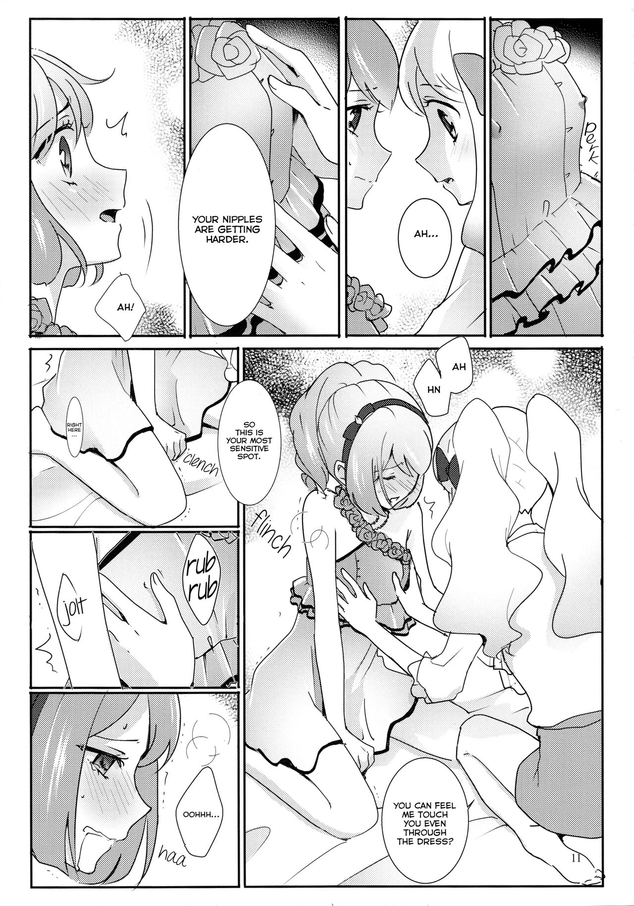 (Geinoujin wa Card ga Inochi! 13) [Furanki (NOTO)]Anata ga Dress o Matottara | When you put on the dress(Aikatsu Stars!) [English] [Lazy Lily] Page 12