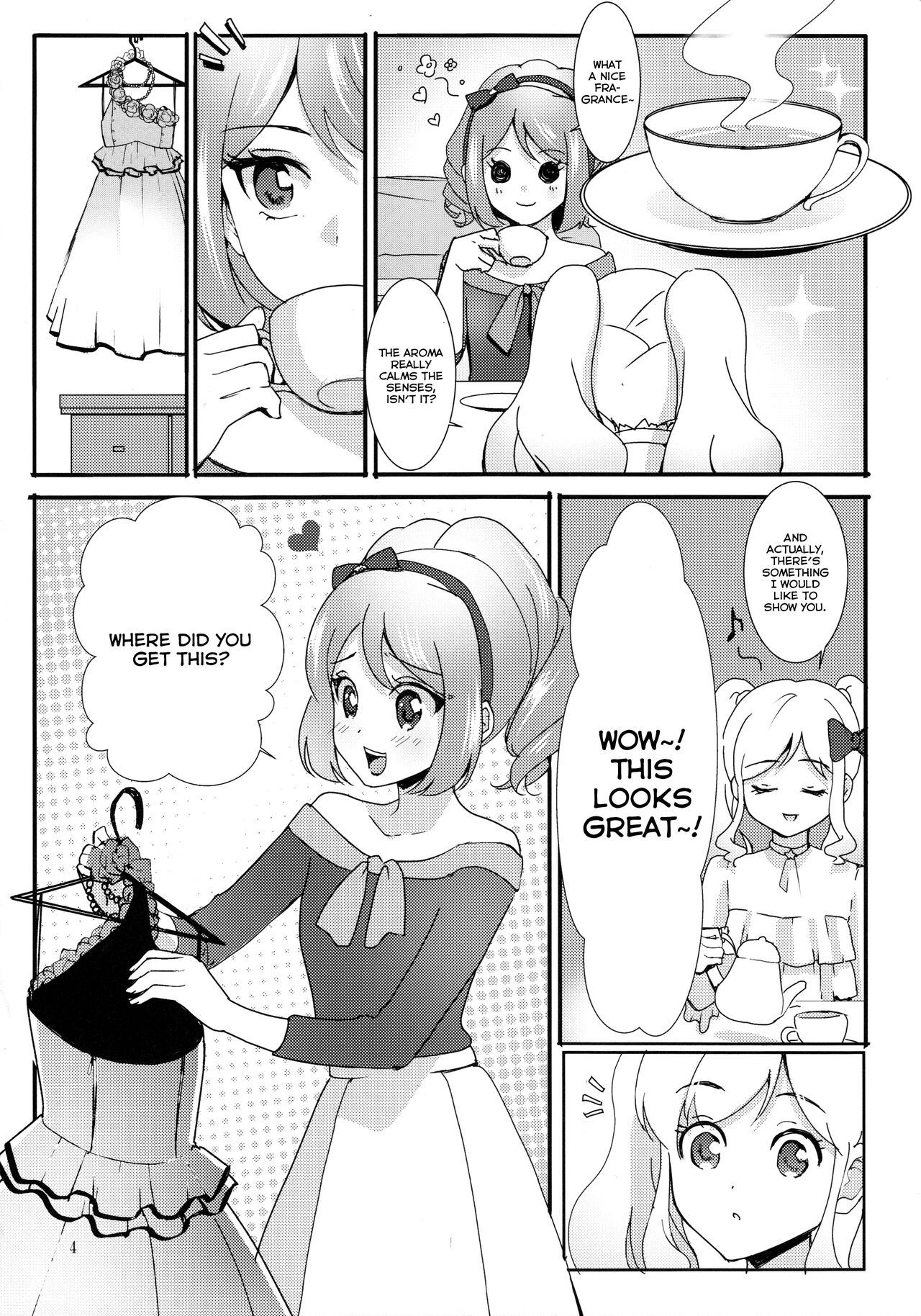 (Geinoujin wa Card ga Inochi! 13) [Furanki (NOTO)]Anata ga Dress o Matottara | When you put on the dress(Aikatsu Stars!) [English] [Lazy Lily] Page 5