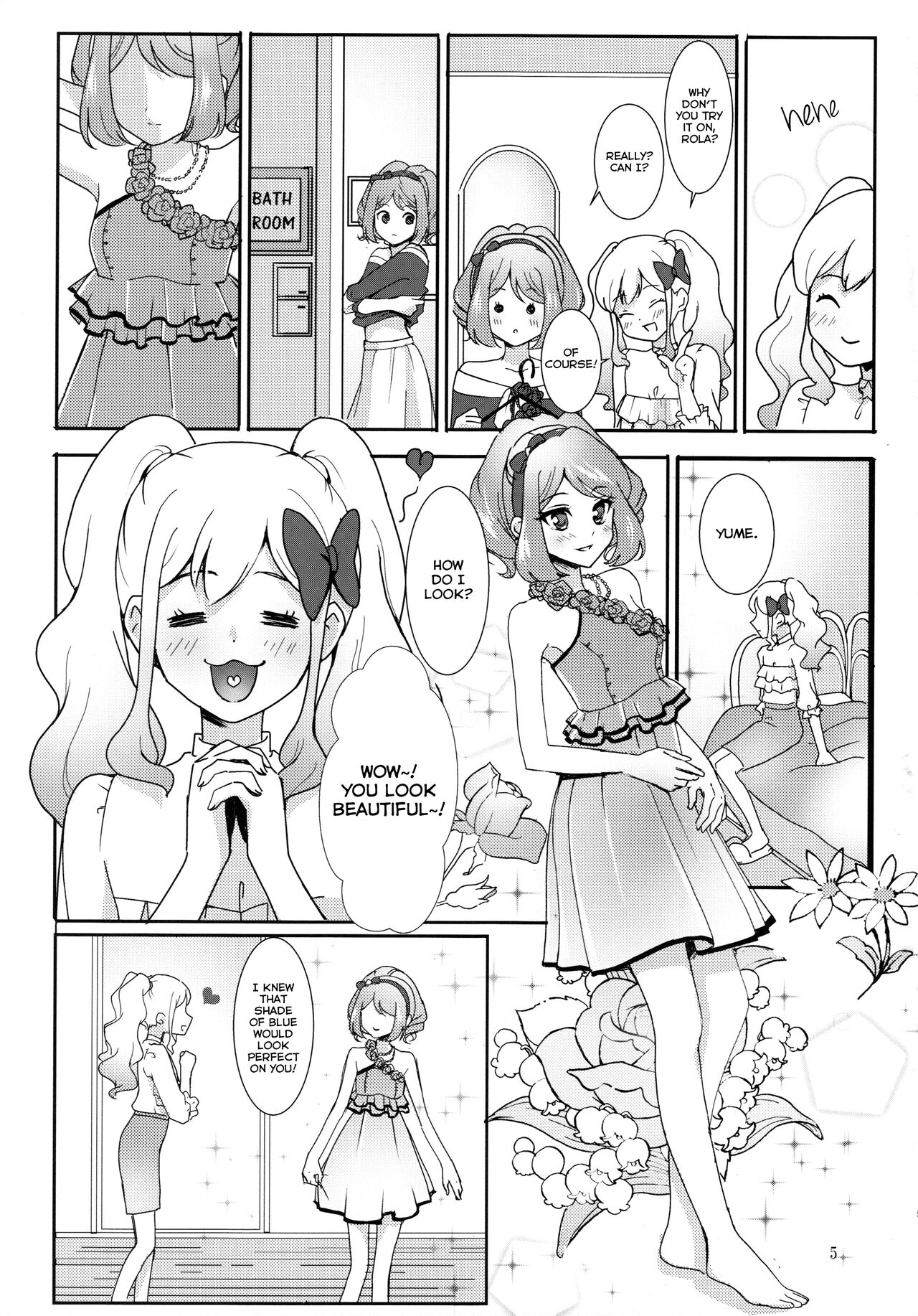 (Geinoujin wa Card ga Inochi! 13) [Furanki (NOTO)]Anata ga Dress o Matottara | When you put on the dress(Aikatsu Stars!) [English] [Lazy Lily] Page 6